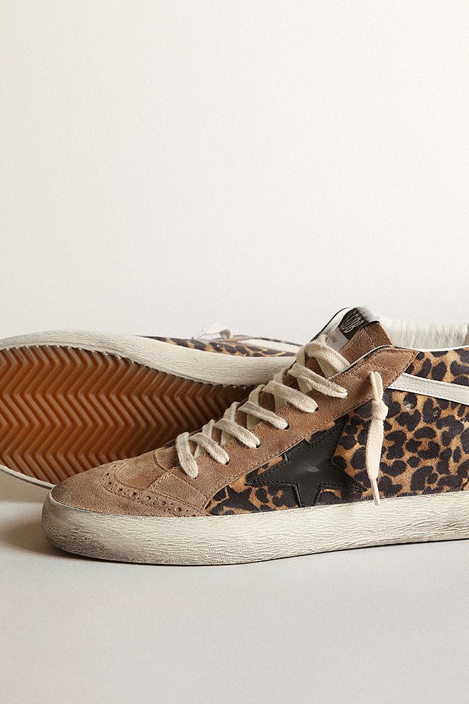 mid star leo golden star printed suede - beige brown leo/tobacco/black/white/silver - Image 4