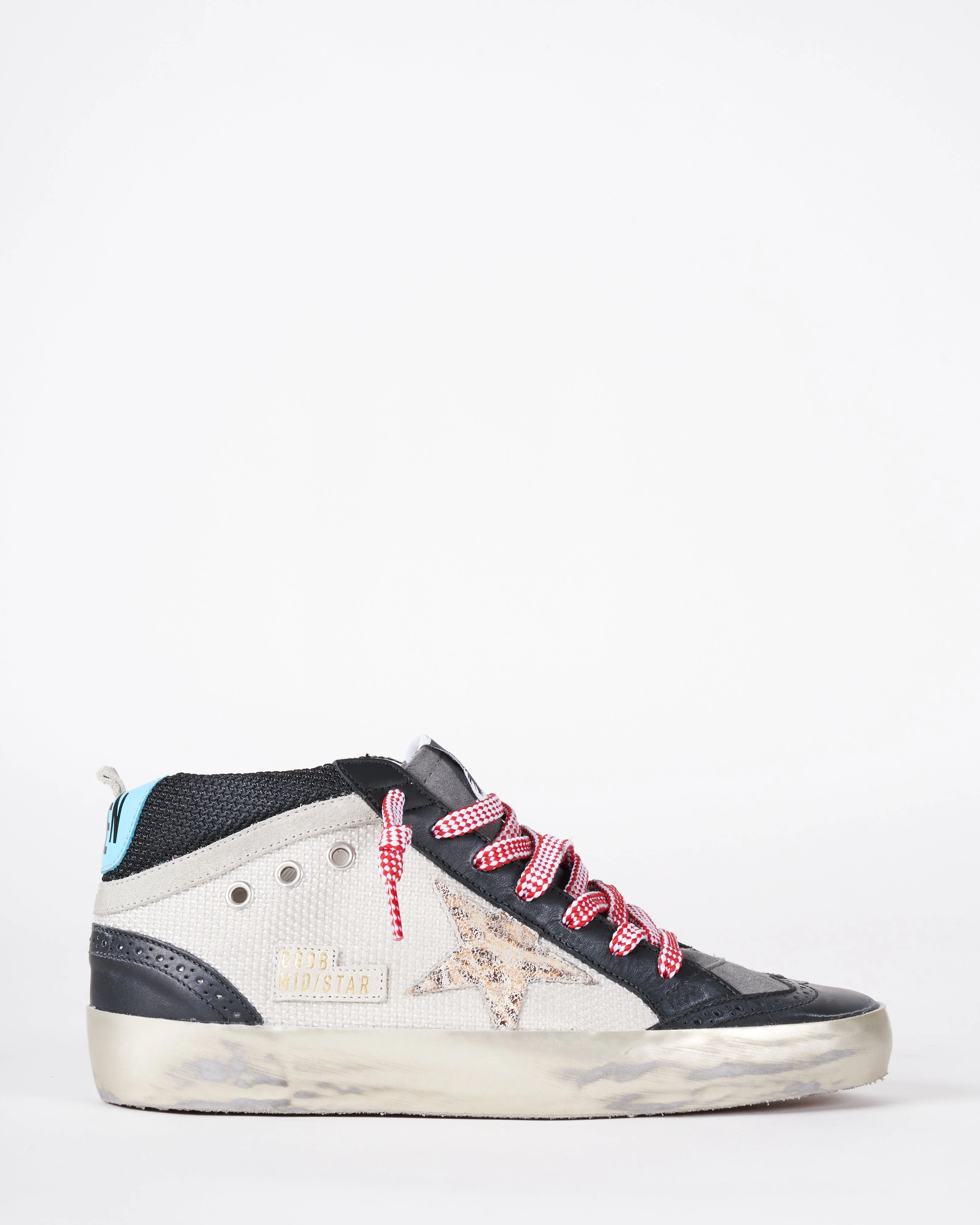 mid star net upper leopard suede star- silver/black/beige light brown black/light blue - Image 3