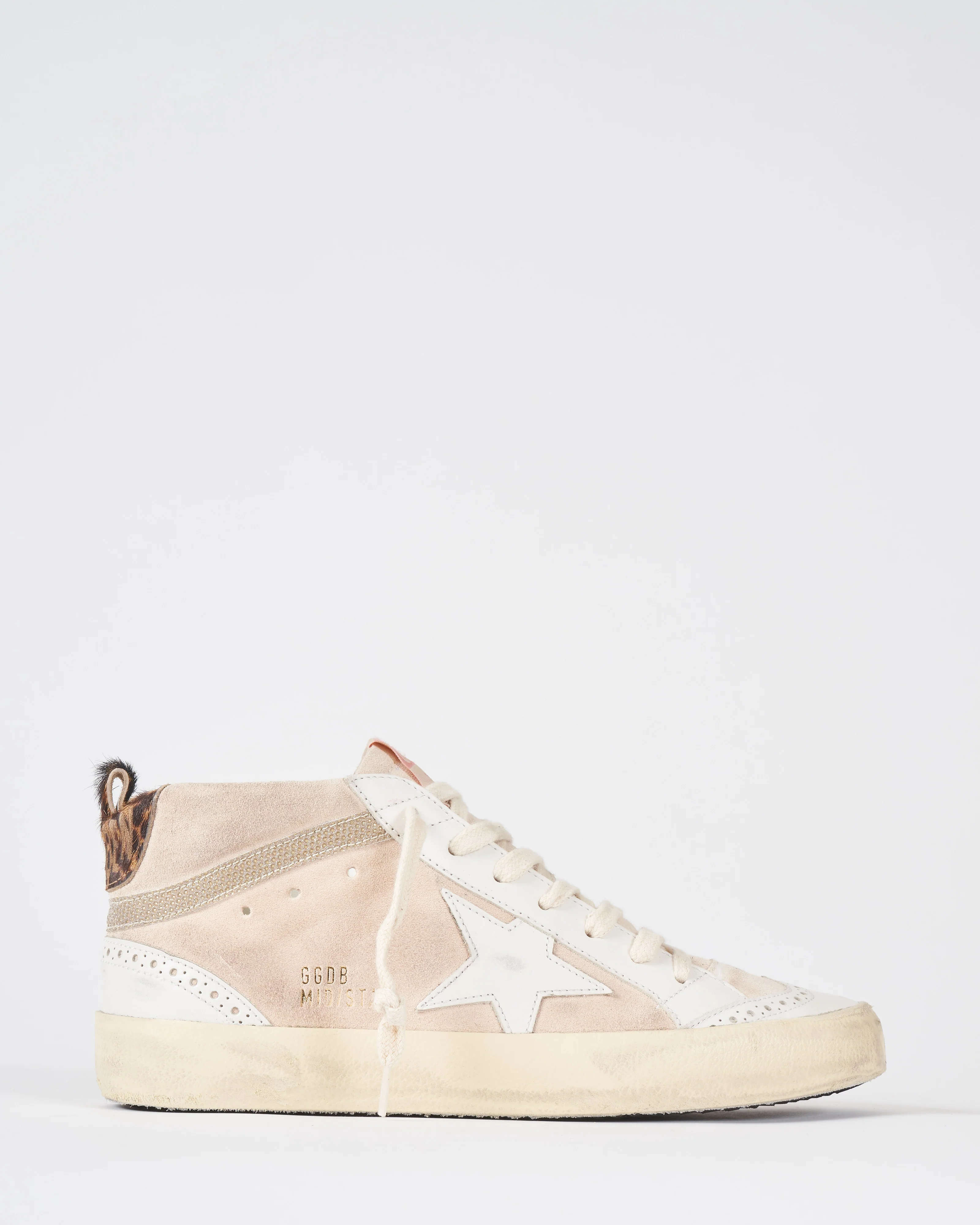 mid star suede fabric wave leo printed heel - Image 2