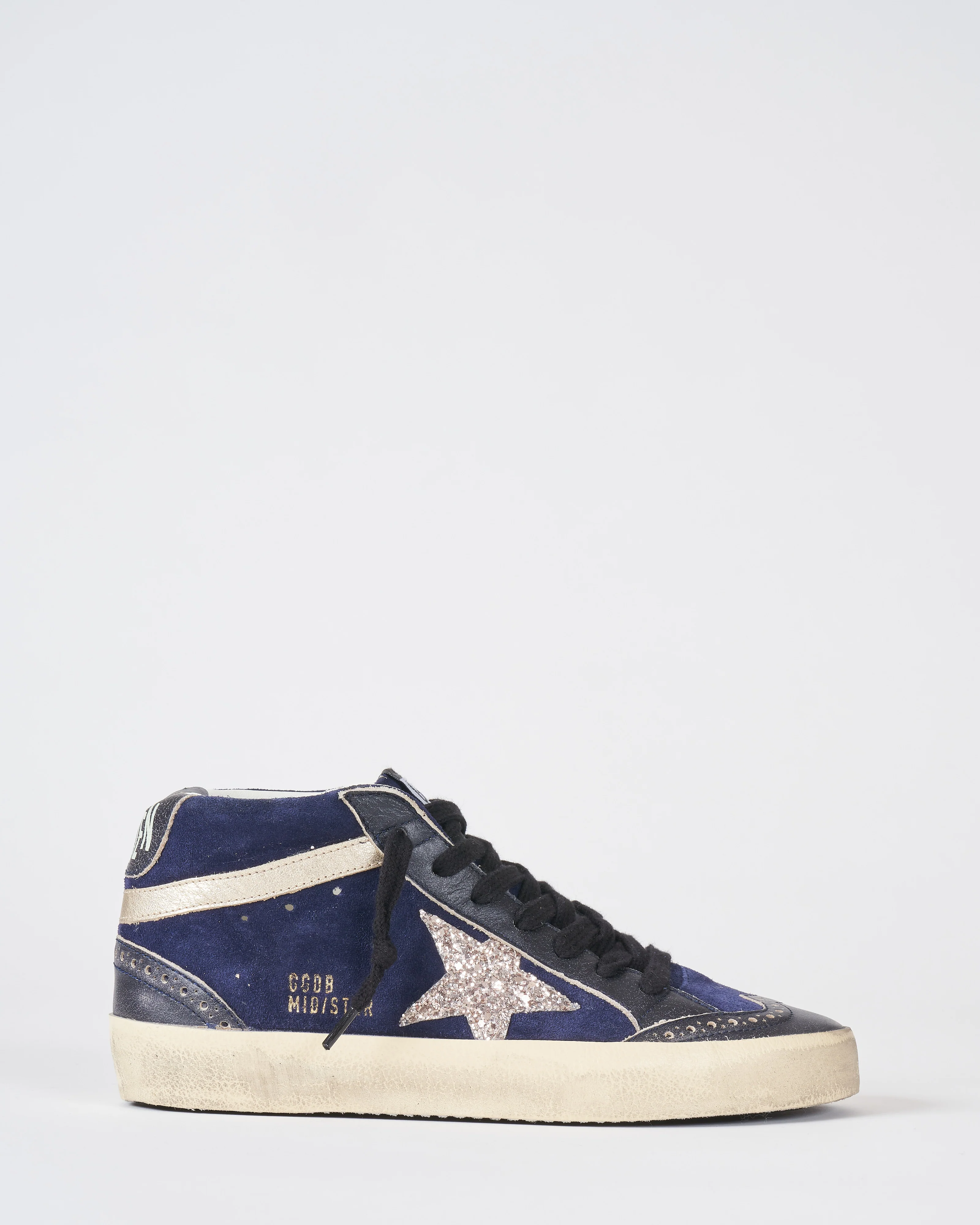 mid star suede glitter star leather spur - Image 2