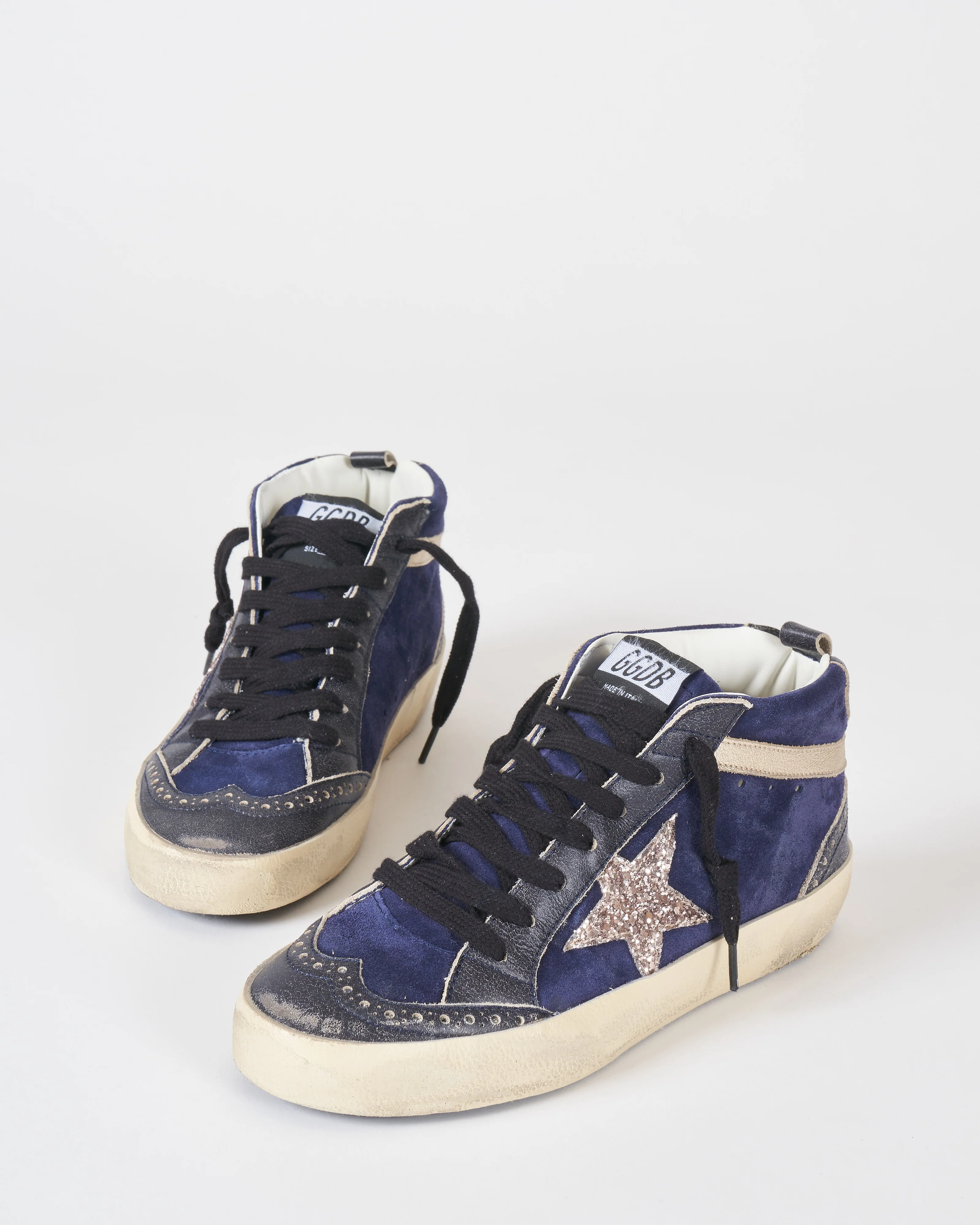 mid star suede glitter star leather spur - Image 4