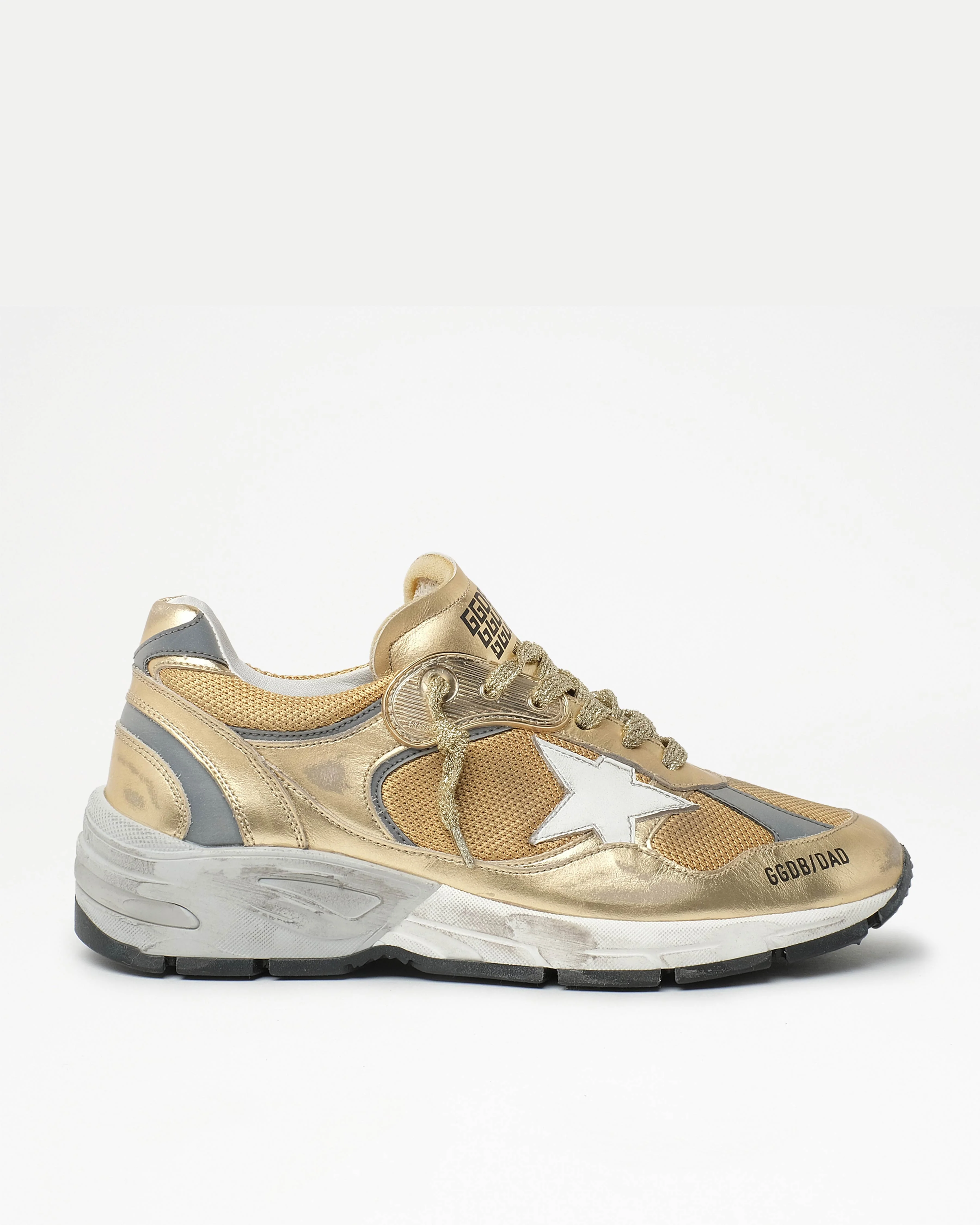 running dad sneaker - gold/white - Image 3