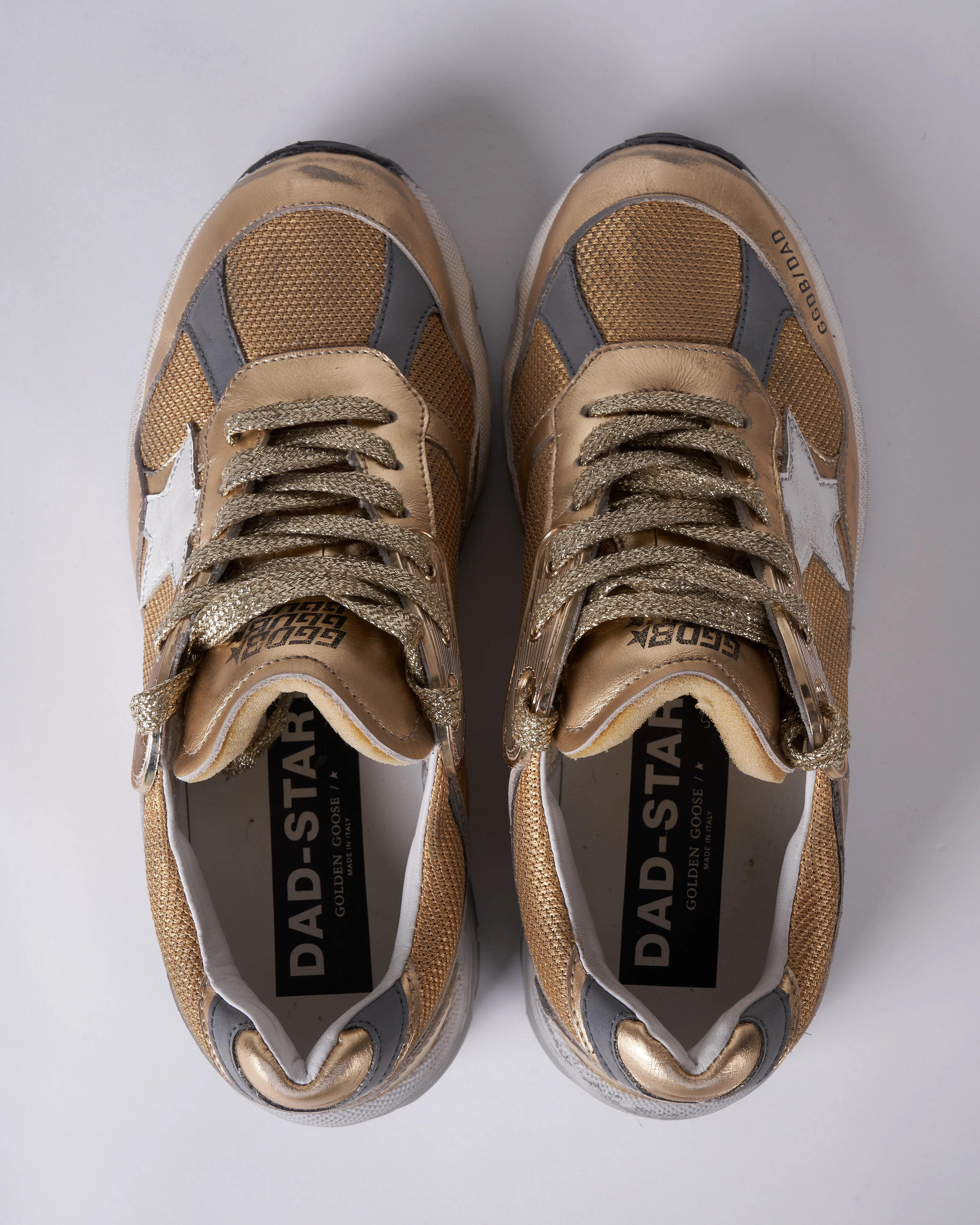 running dad sneaker - gold/white - Image 4