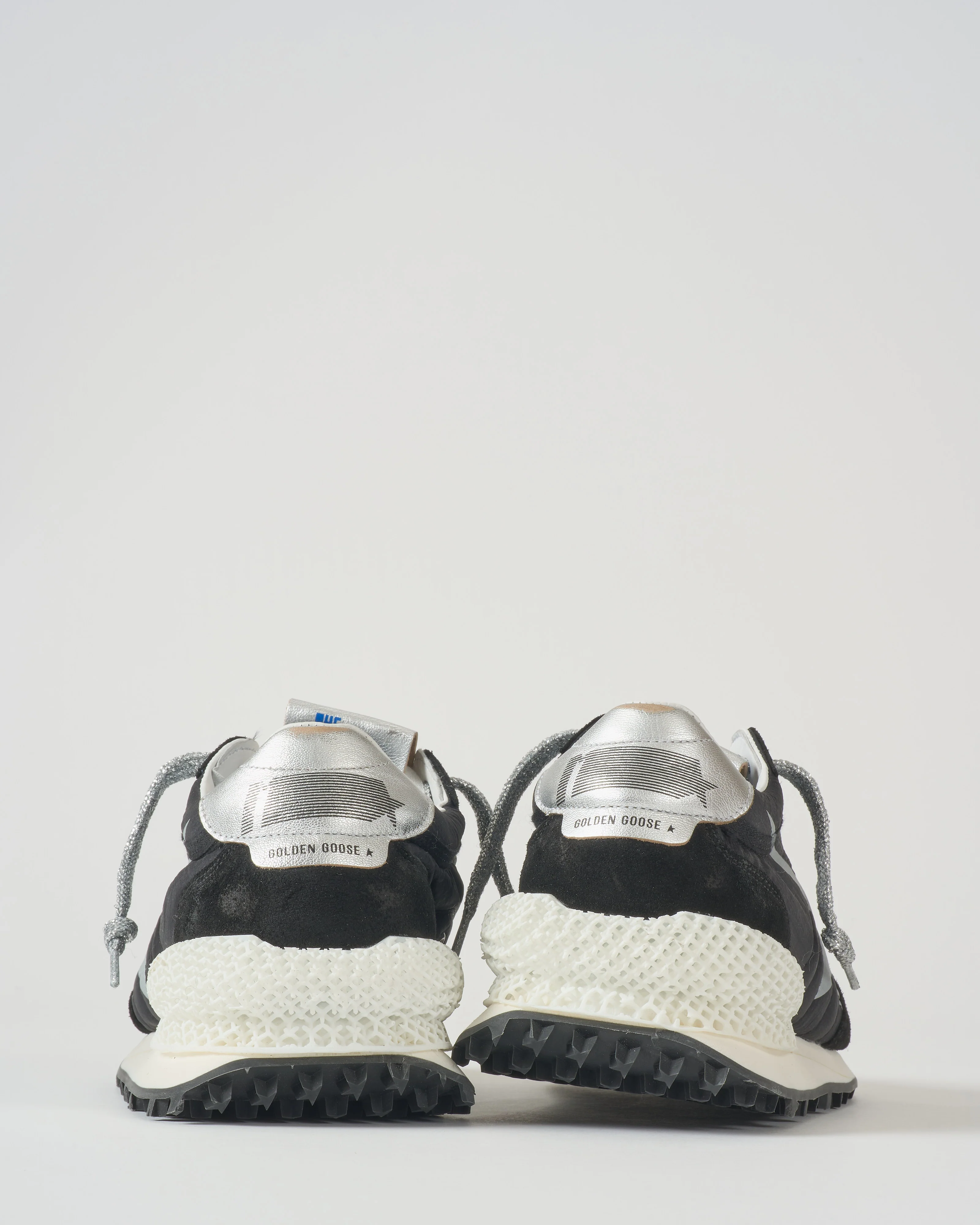 running marathon suede toe and spur printed star laminated heel sneaker - Image 3