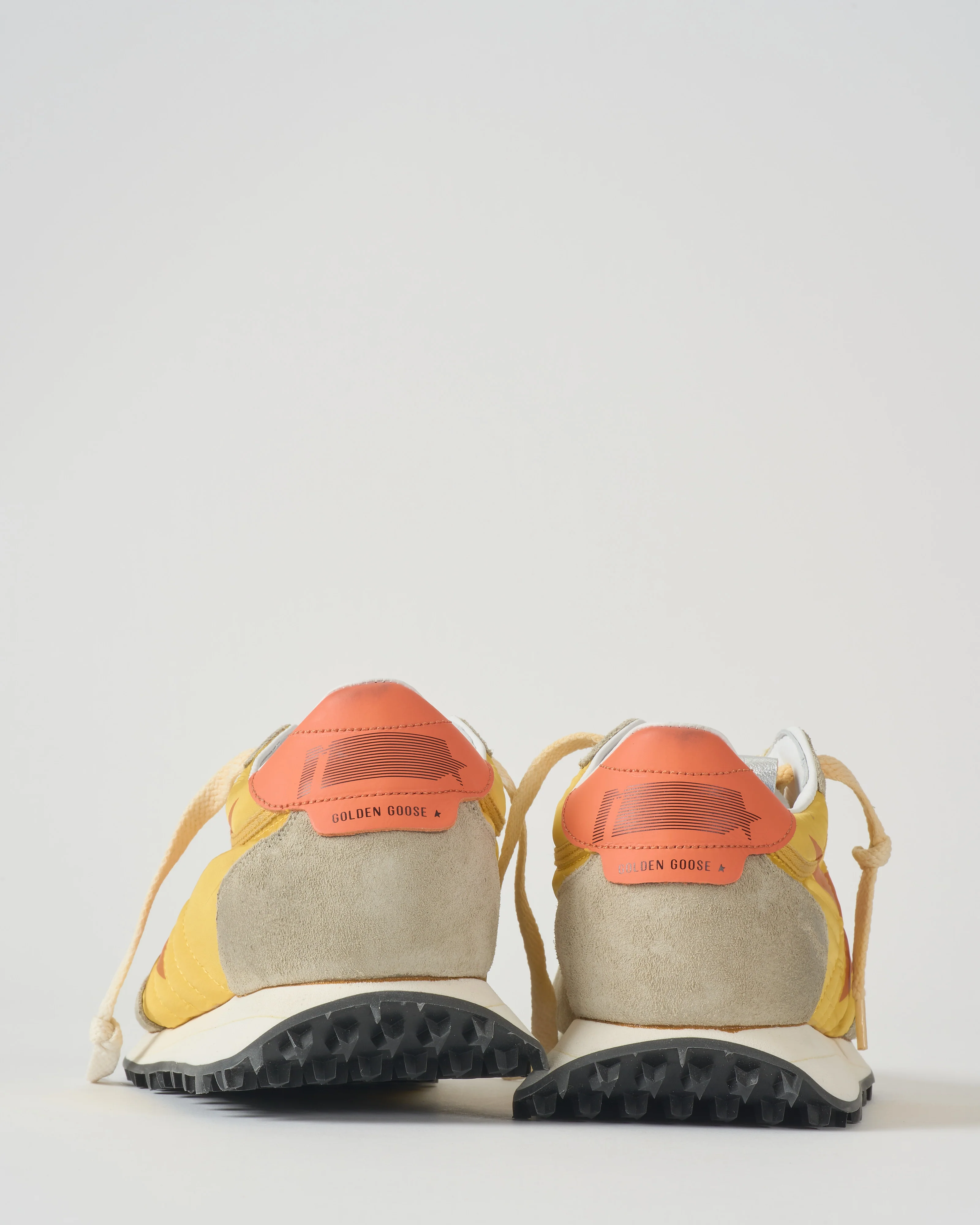 running marathon suede toe and spur printed star leather heel sneaker - Image 3