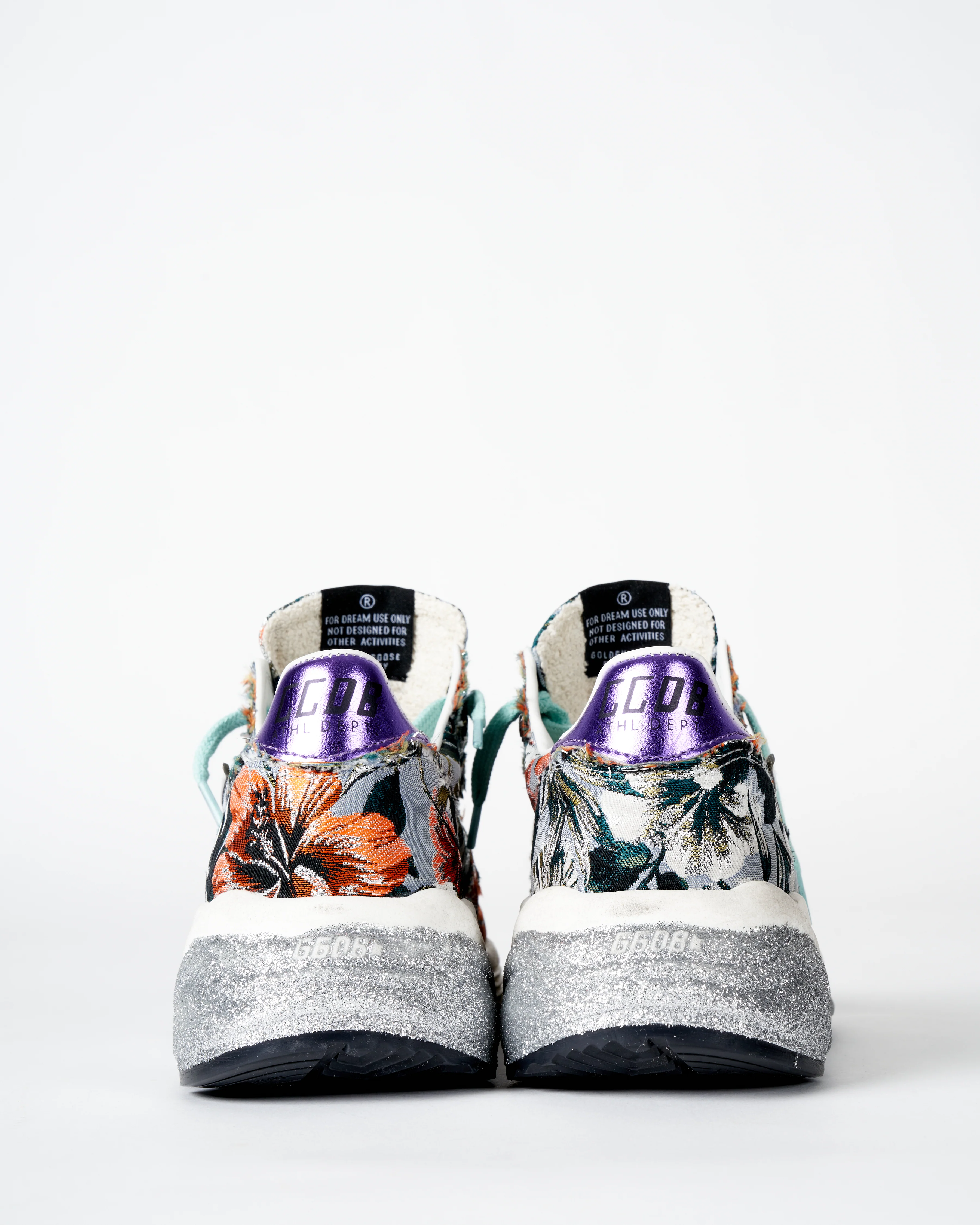 running sole sneaker - floral jacquard - Image 4