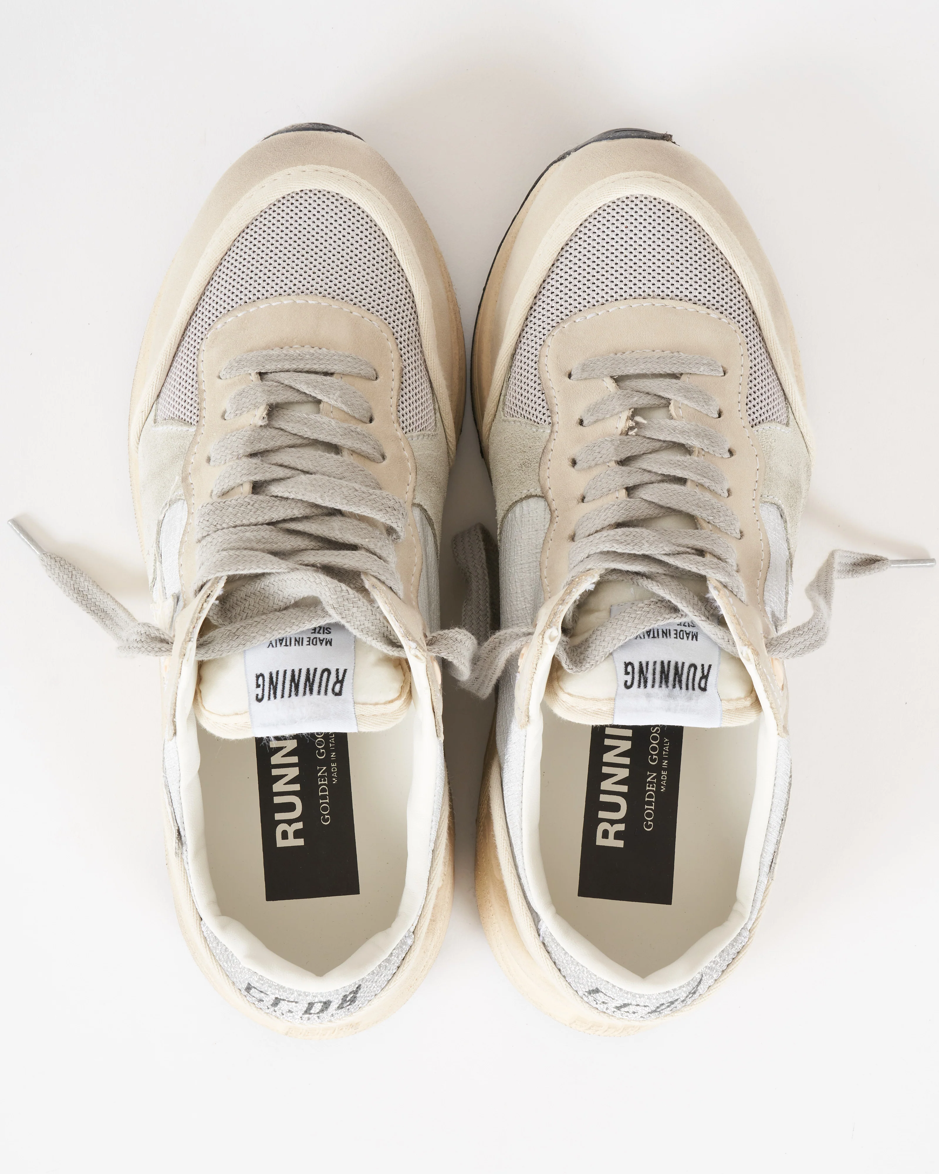 running sole laminated nylon upper nabuk toe and spur with trims - Image 2