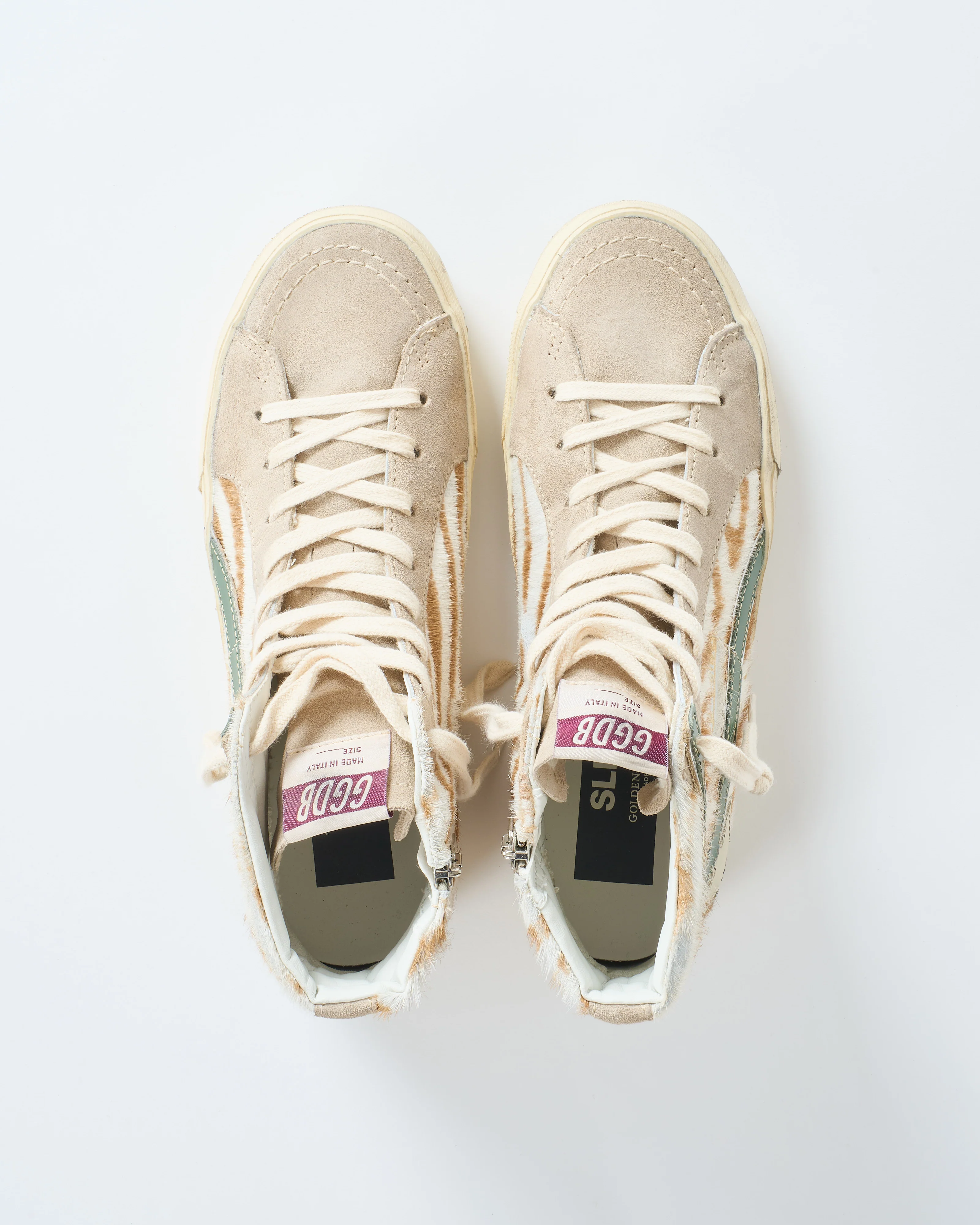 slide classic horsy upper suede toe leather star and wave - Image 2