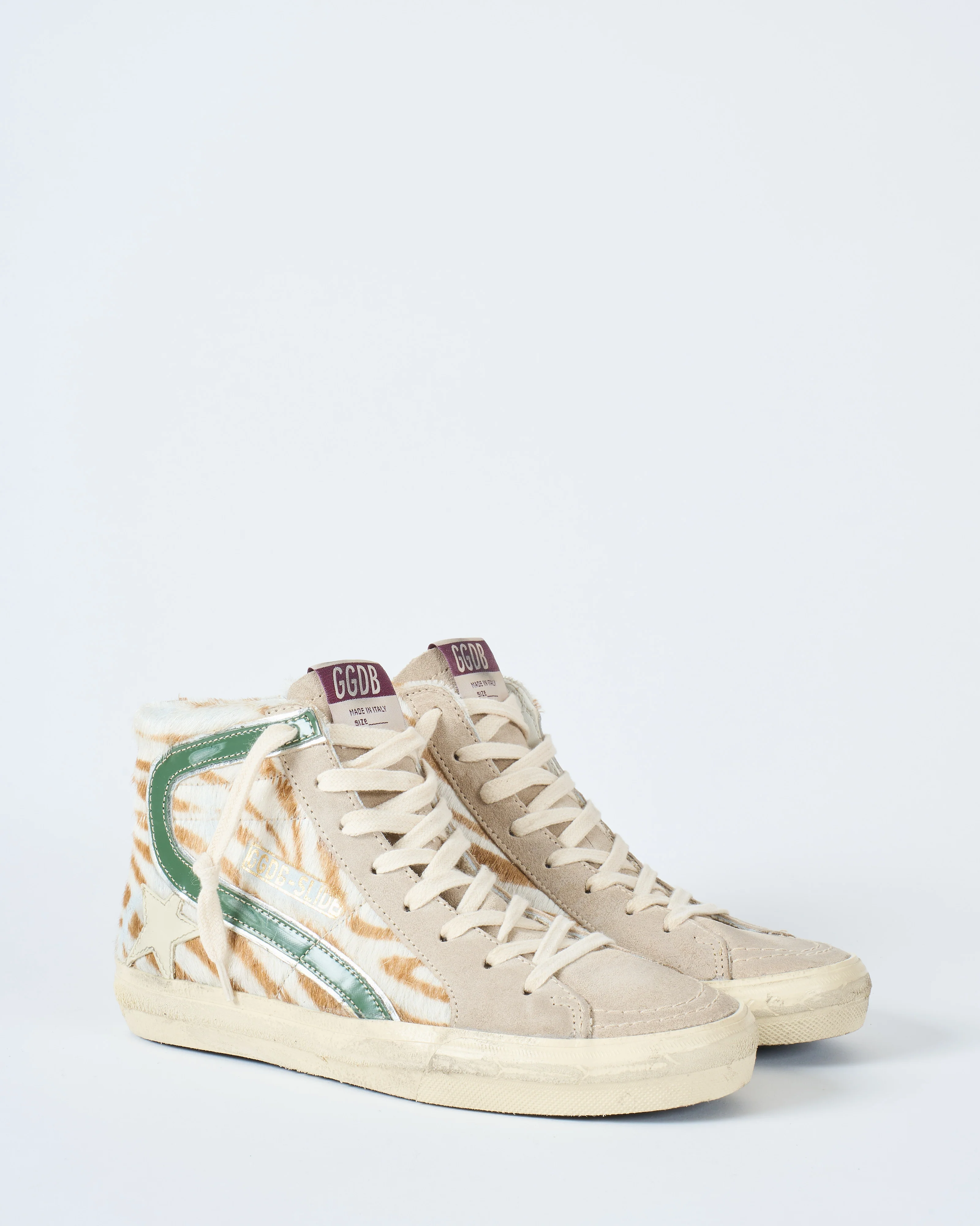 slide classic horsy upper suede toe leather star and wave - Image 3