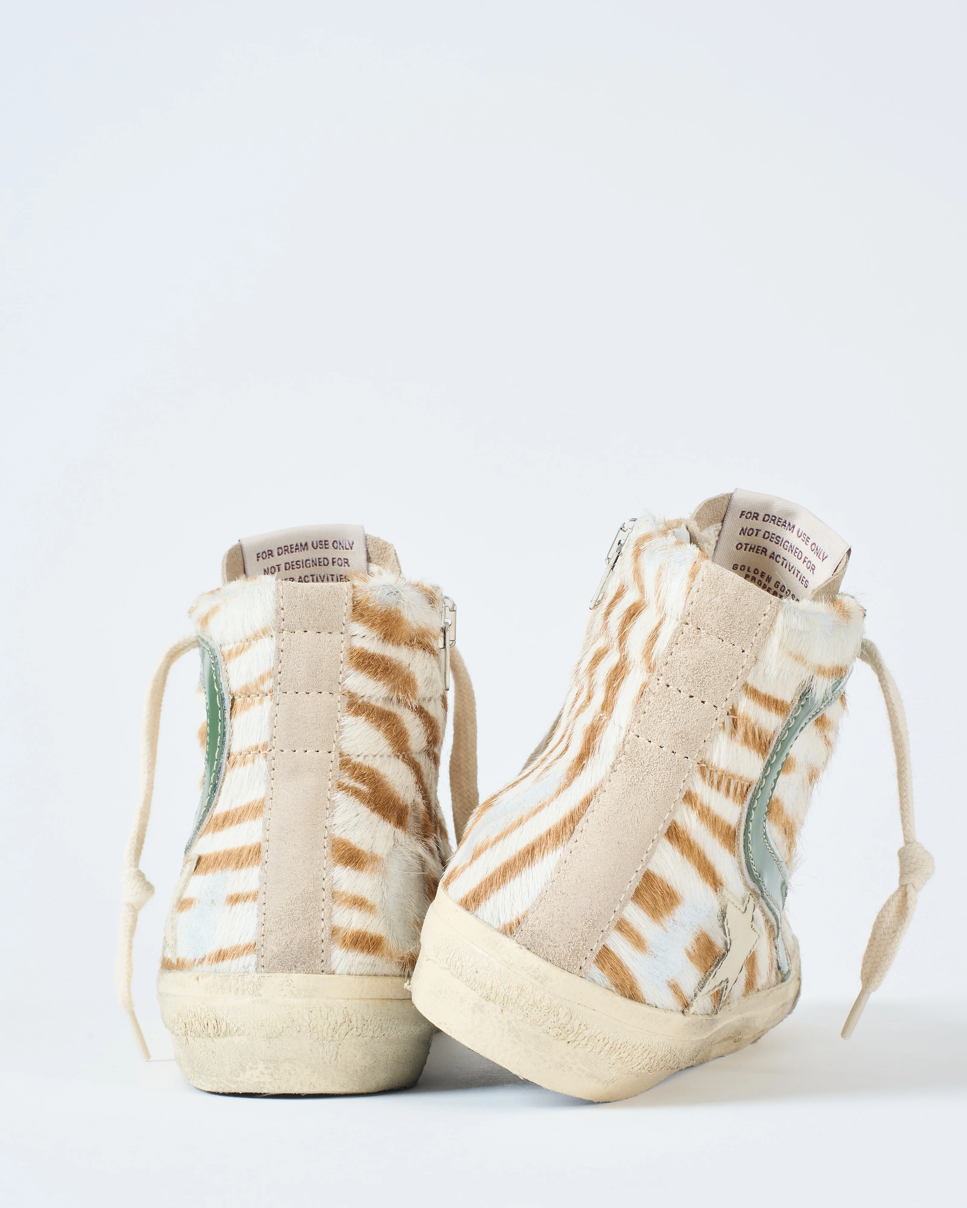 slide classic horsy upper suede toe leather star and wave - Image 4