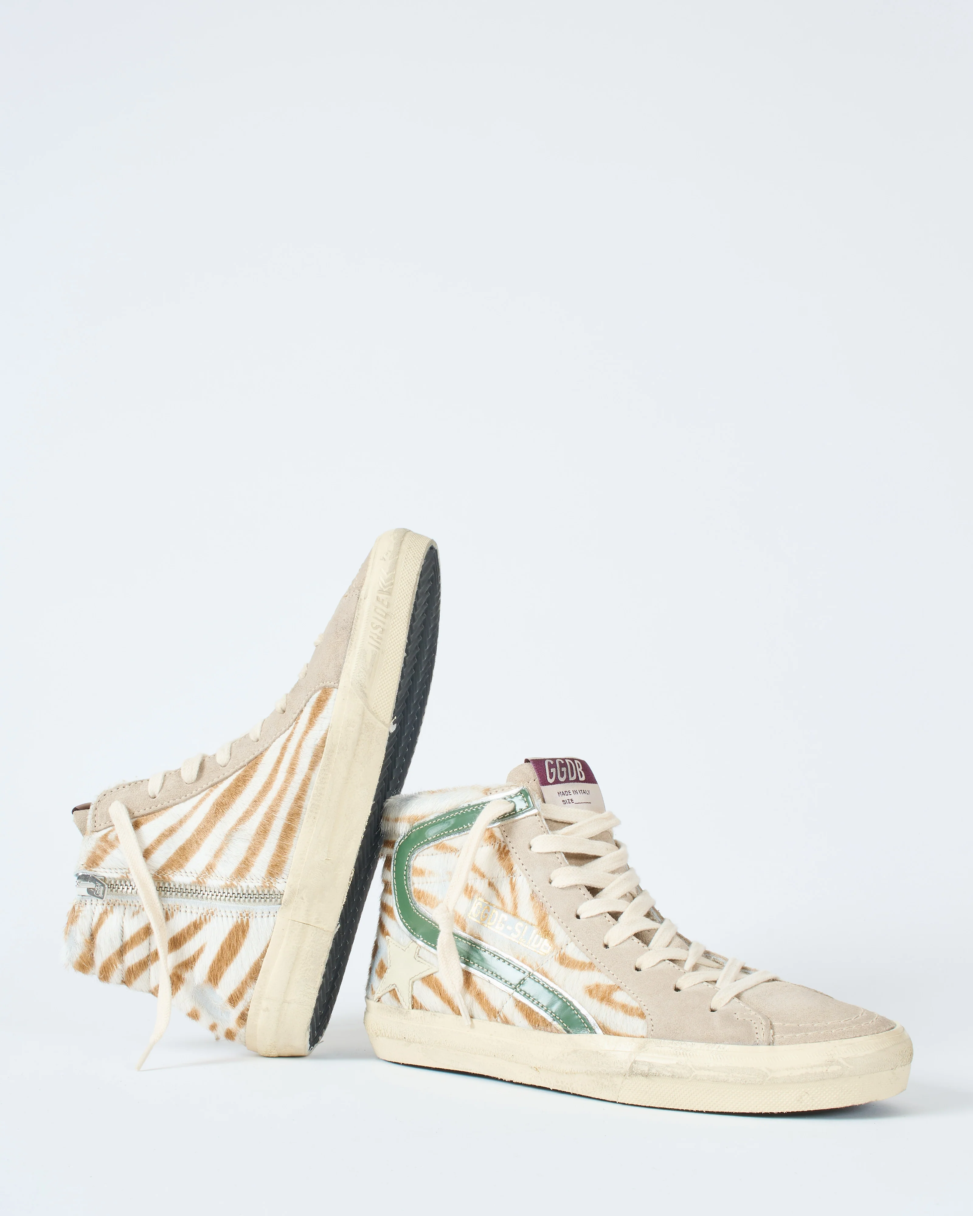 slide classic horsy upper suede toe leather star and wave - Image 5