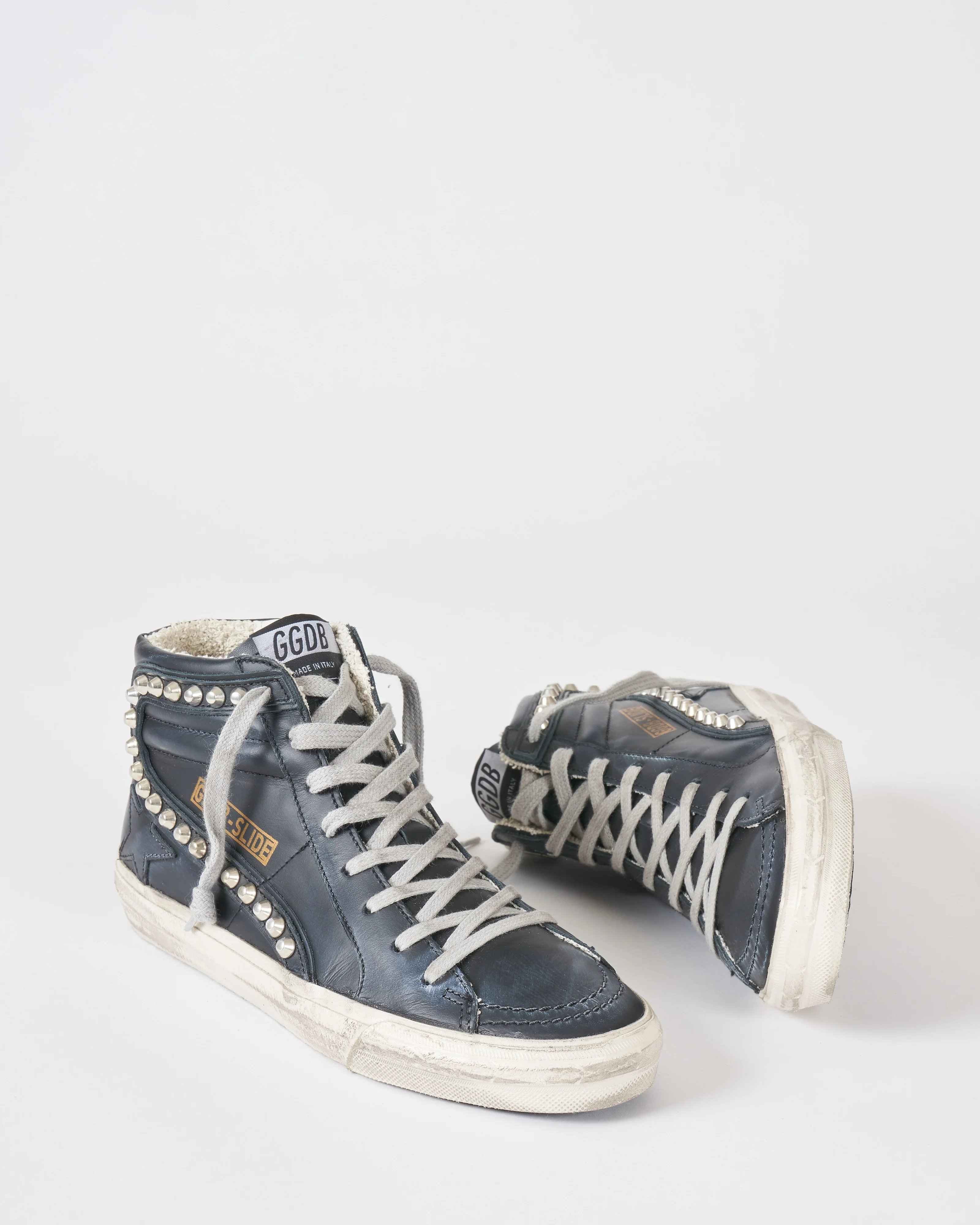 slide classic leather upper studs - Image 4