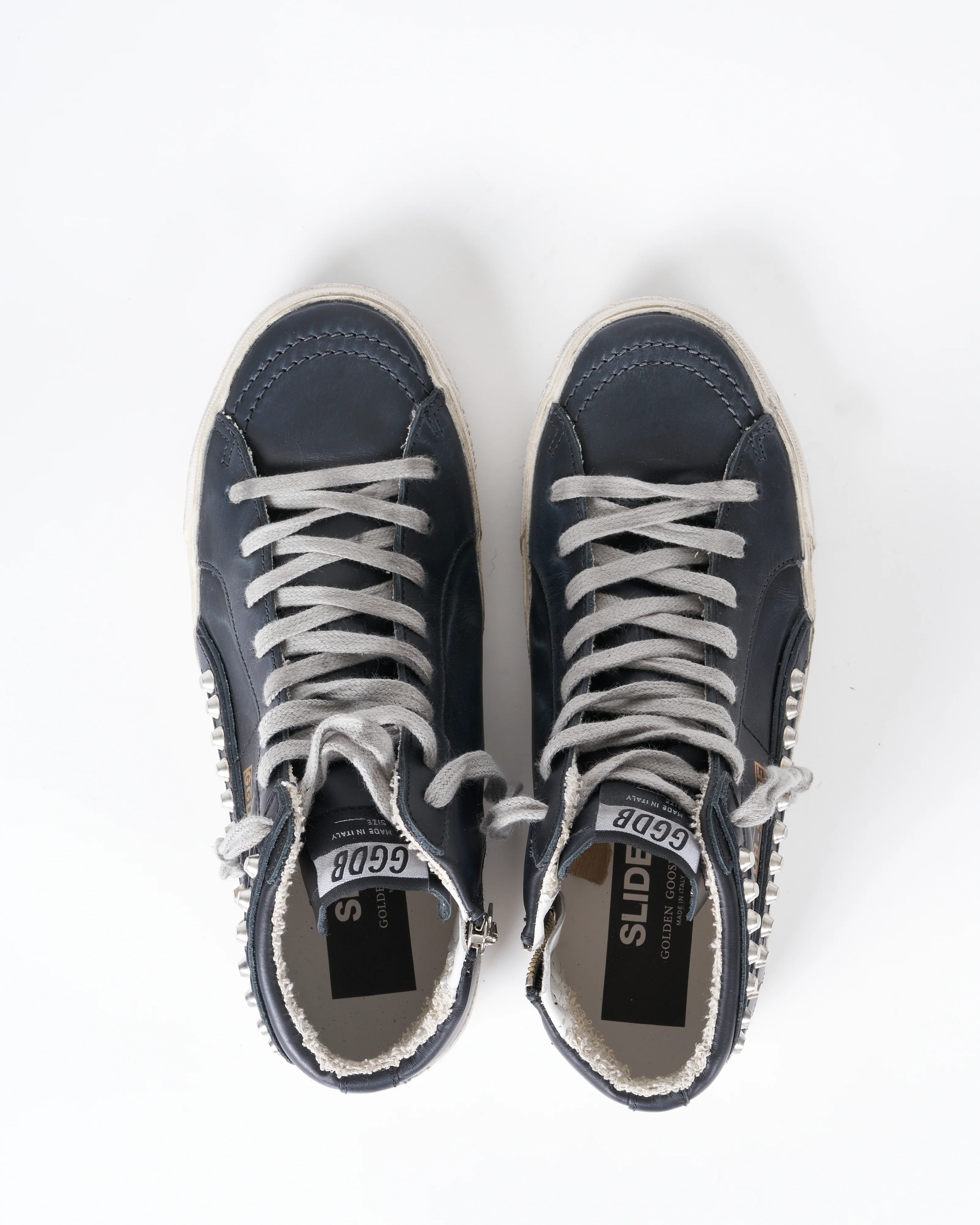 slide classic leather upper - studs - Image 3