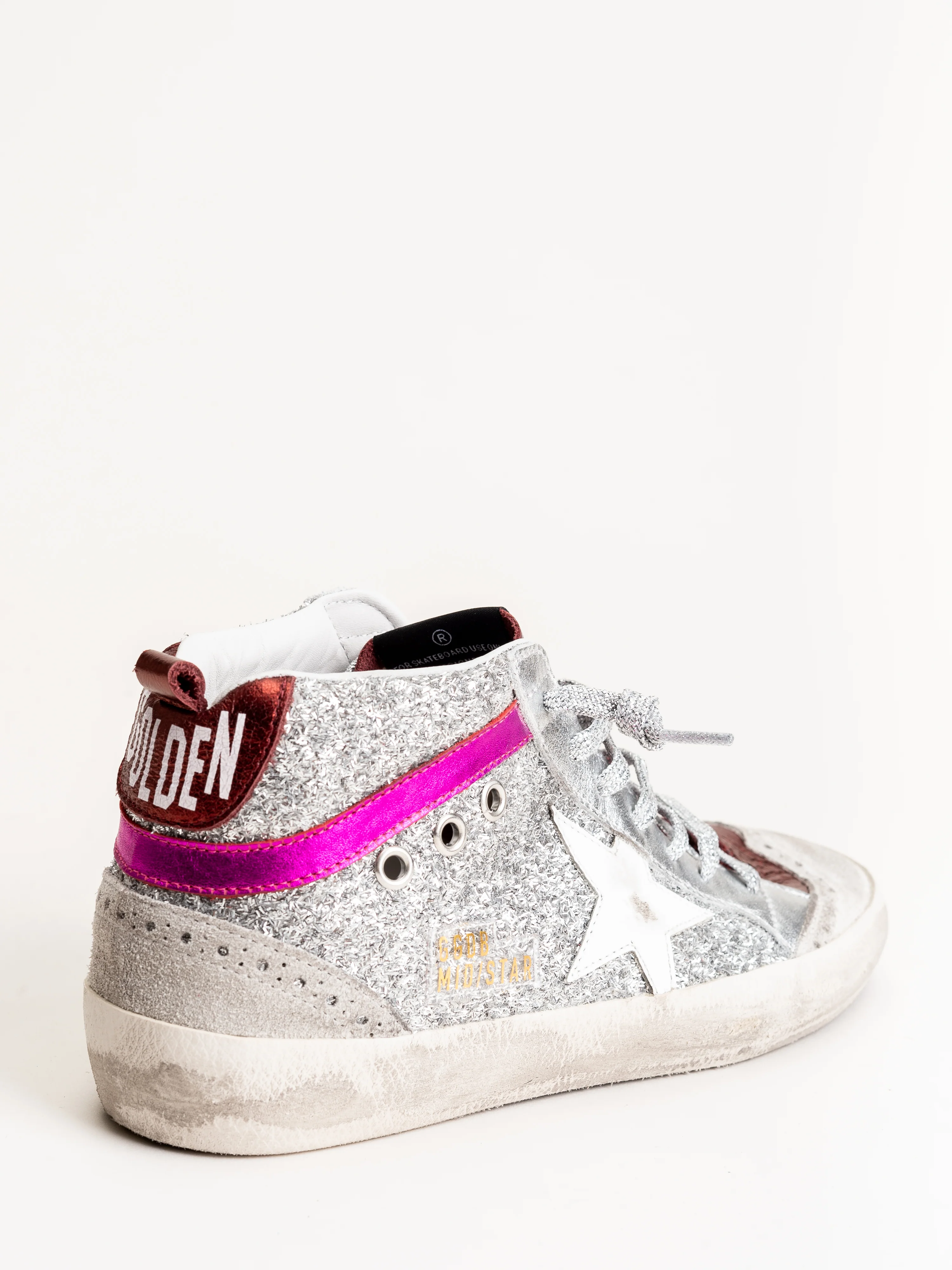 mid star sneaker - silver glitter-pink - Image 3