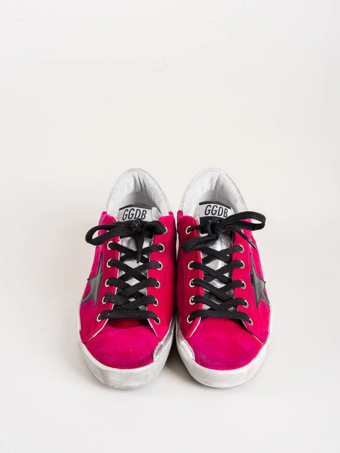superstar sneaker - fuxia velvet/black star - Image 2