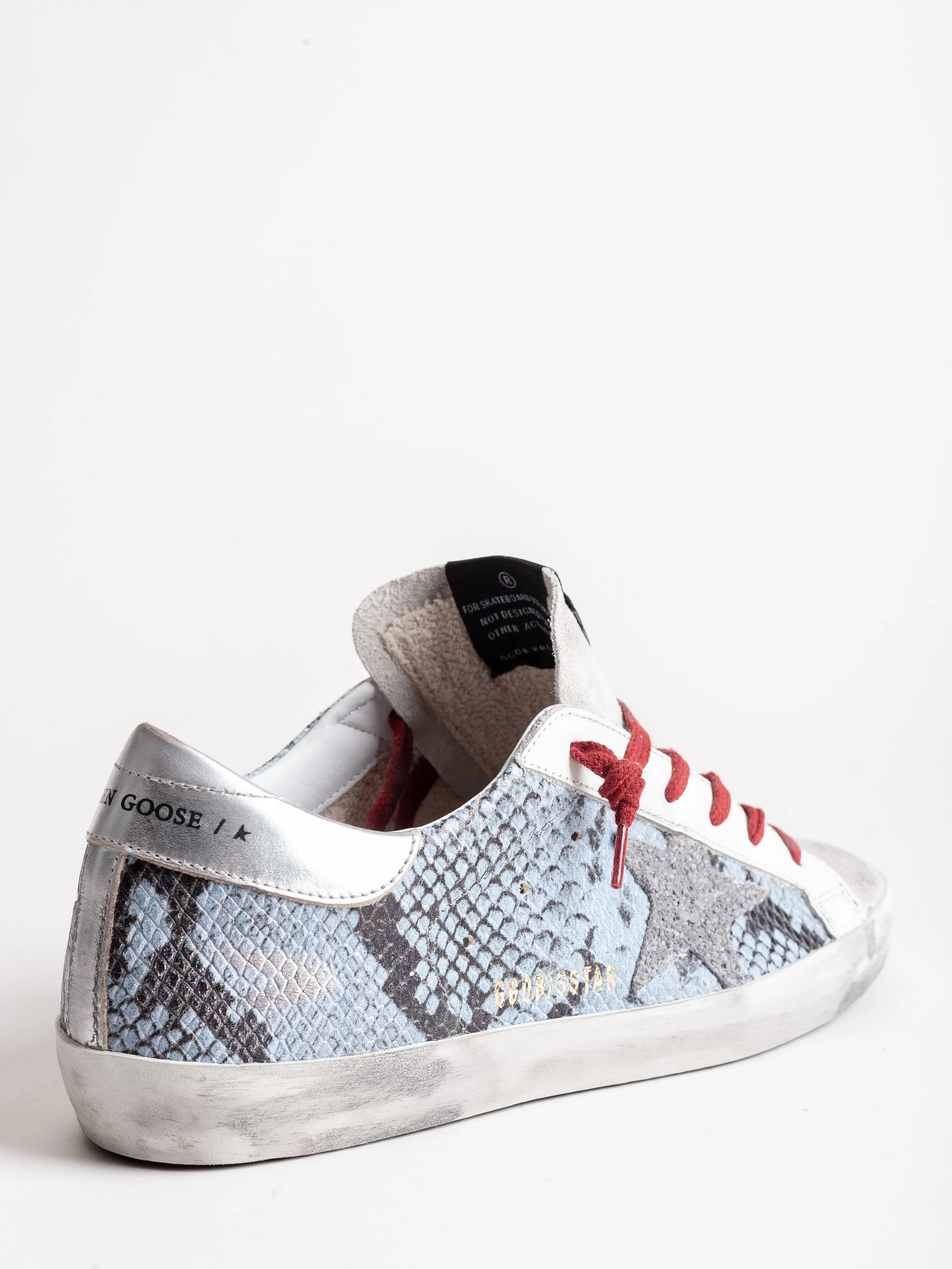 superstar sneaker - light blue python - Image 3