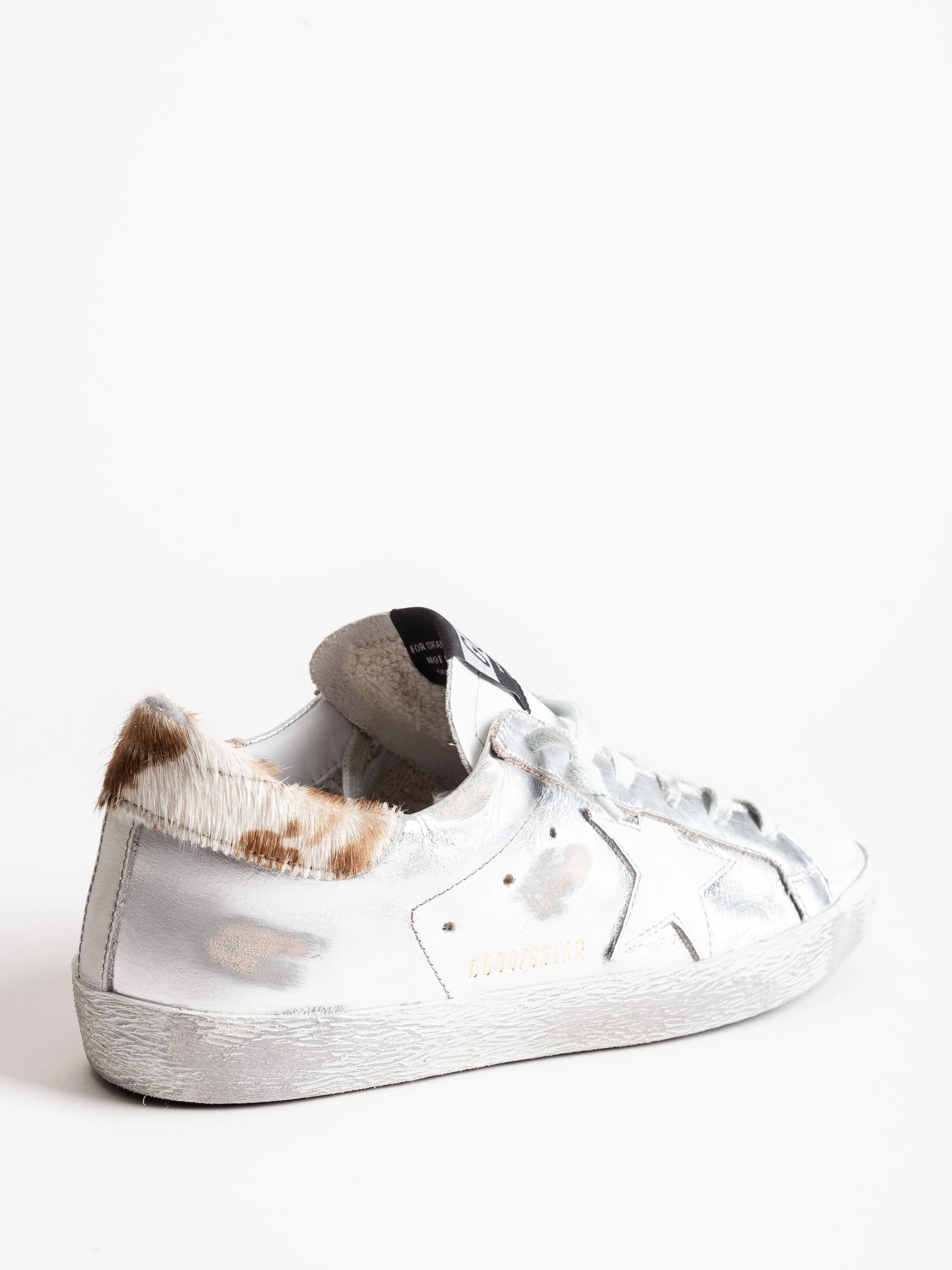 superstar sneaker - silver leather - Image 3