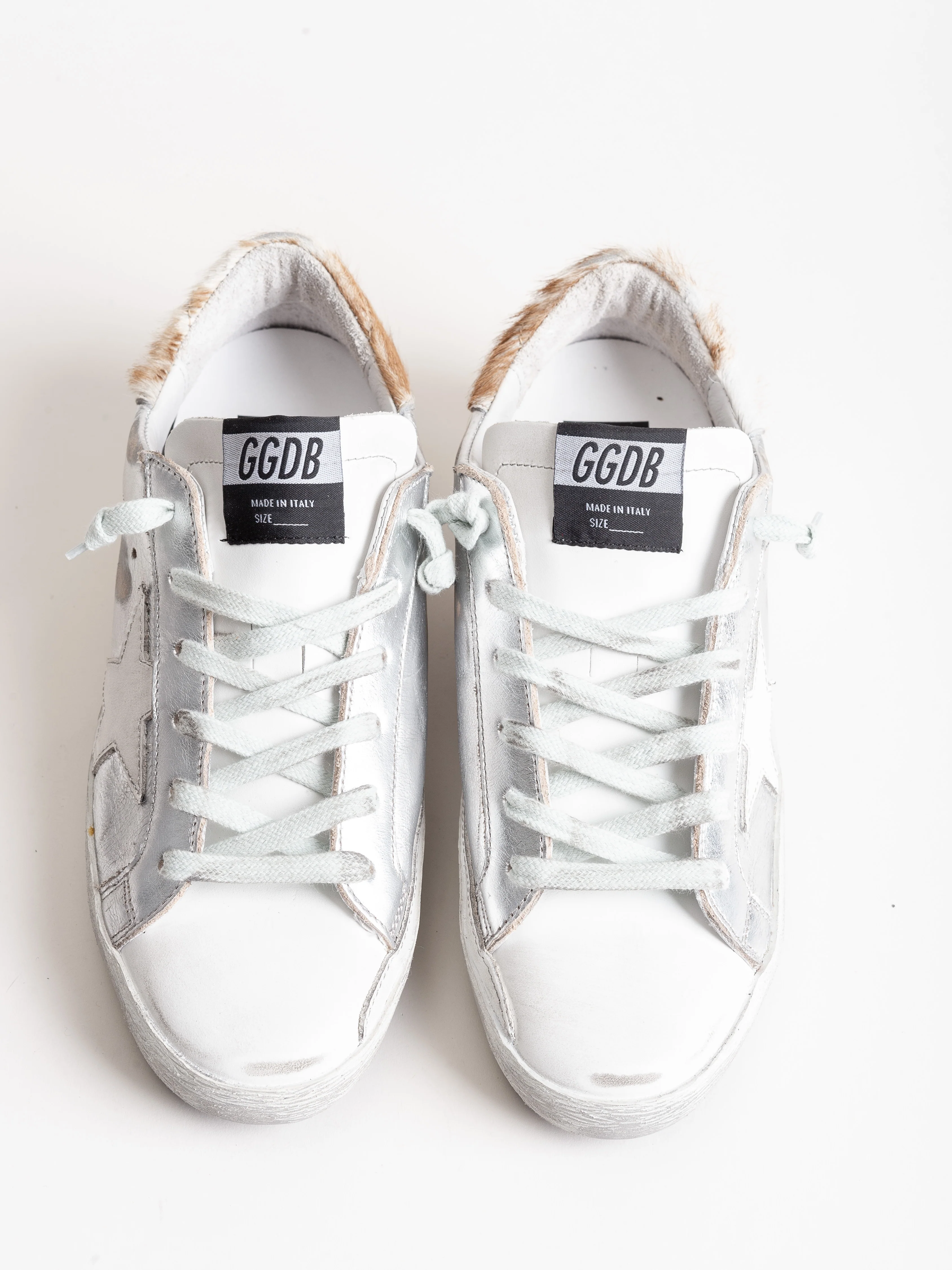 superstar sneaker - silver leather - Image 4