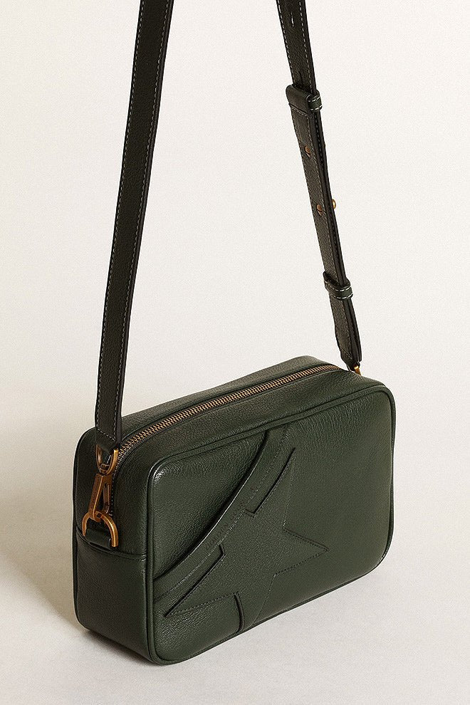 star bag goat leather body star and shoulder strap - deep green - Image 2