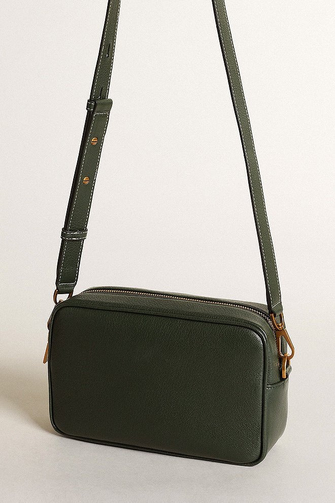 star bag goat leather body star and shoulder strap - deep green - Image 3