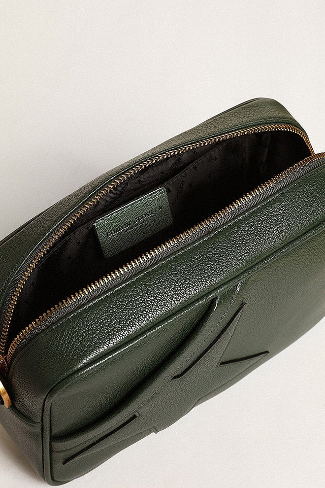 star bag goat leather body star and shoulder strap - deep green - Image 4