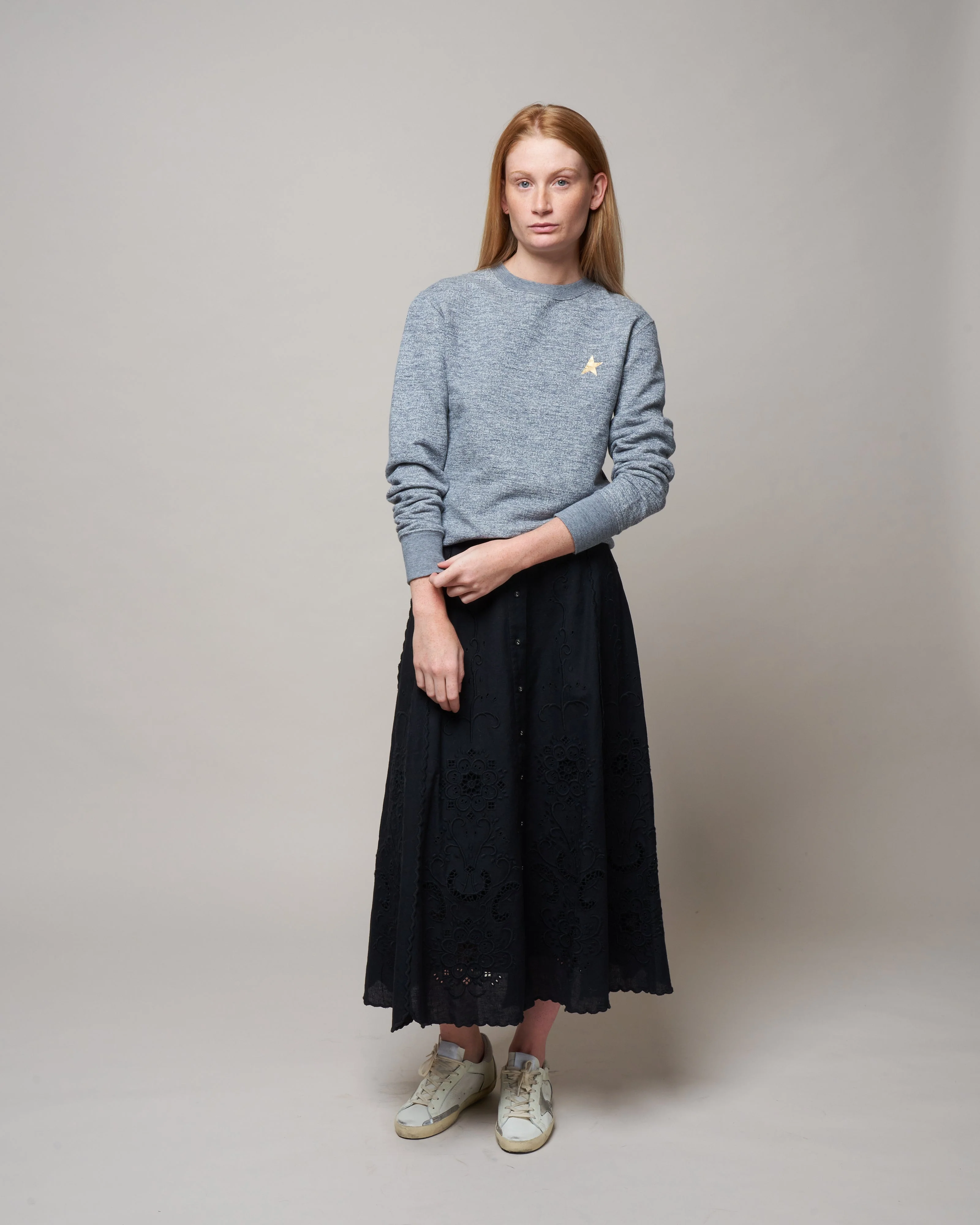 athena sweatshirt - medium grey melange gold - Image 2
