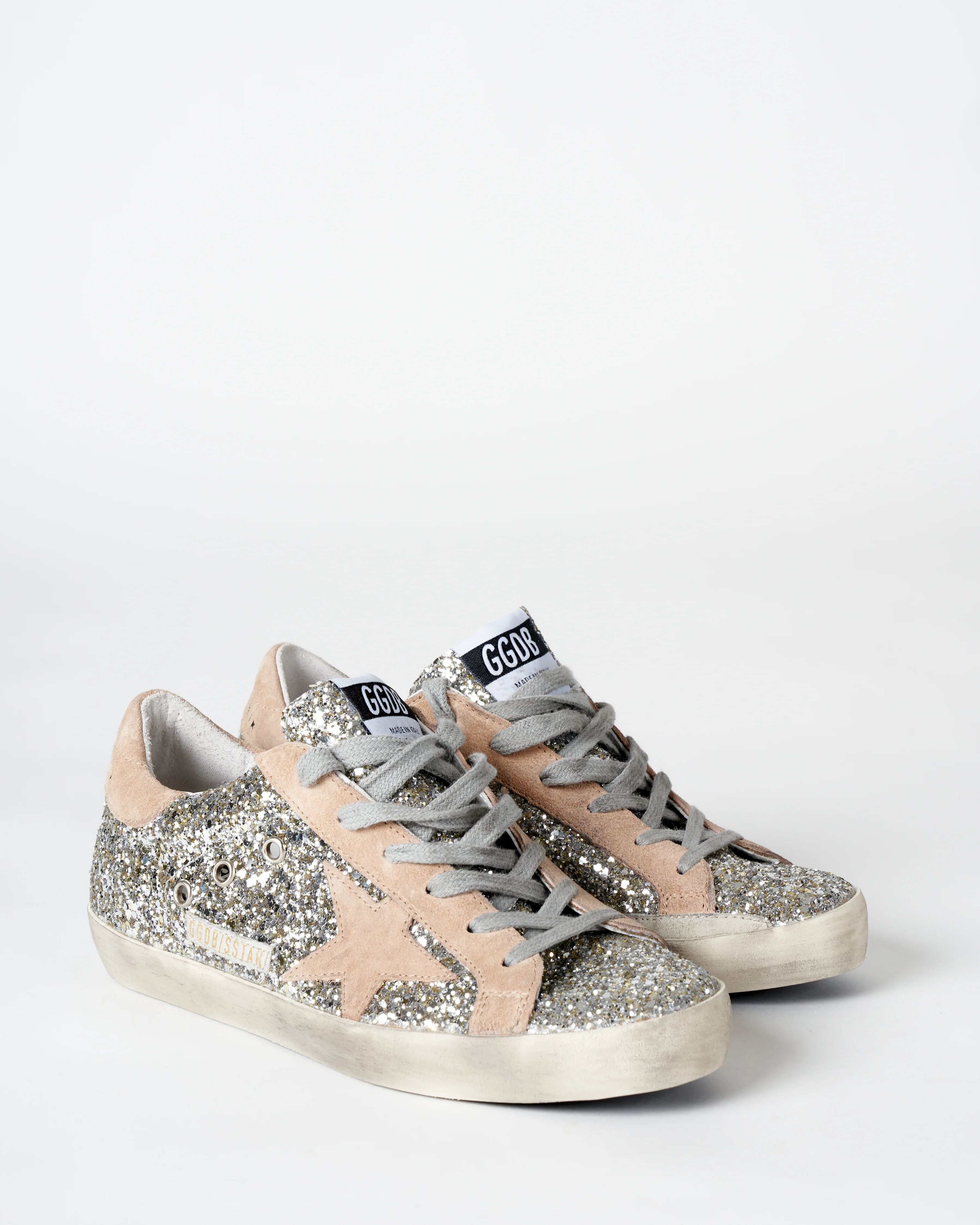 super-star glitter sneaker - platinum/beige - Image 2