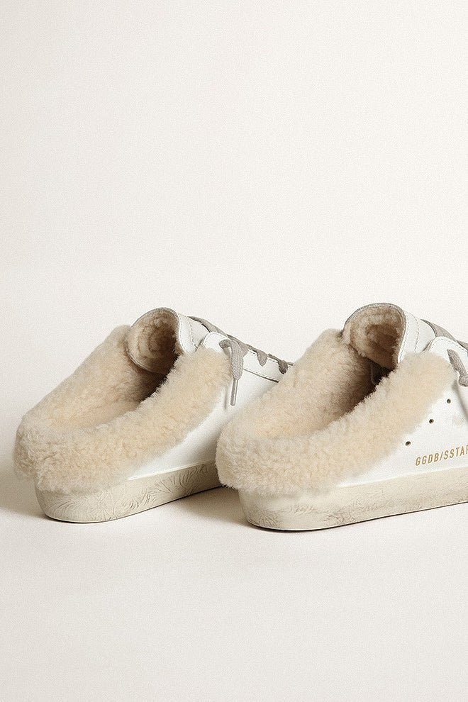 super-star laminated star shearling lining - white/chocolate brown/beige - Image 4