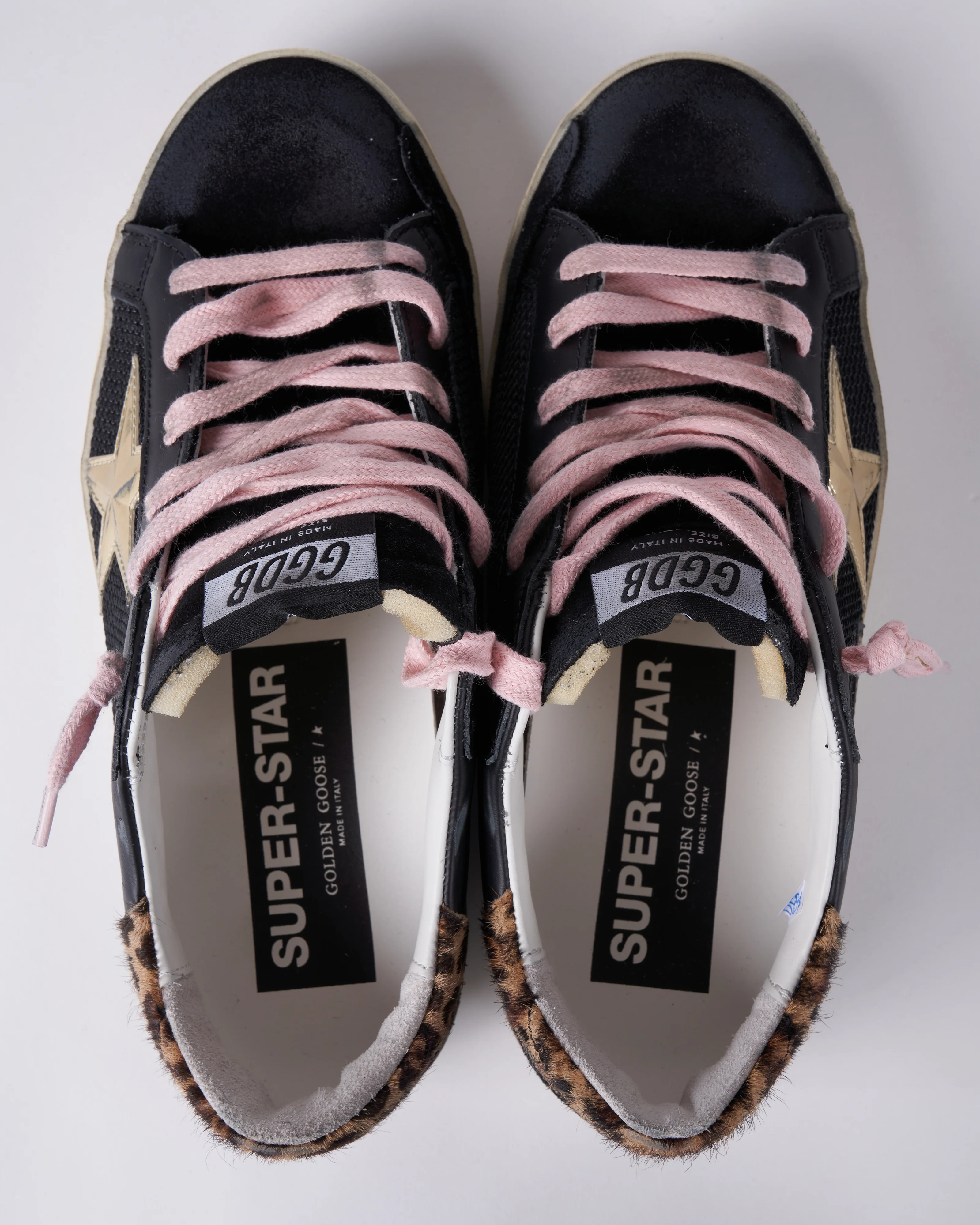 super-star sneaker - black/gold/beige brown leo - Image 3