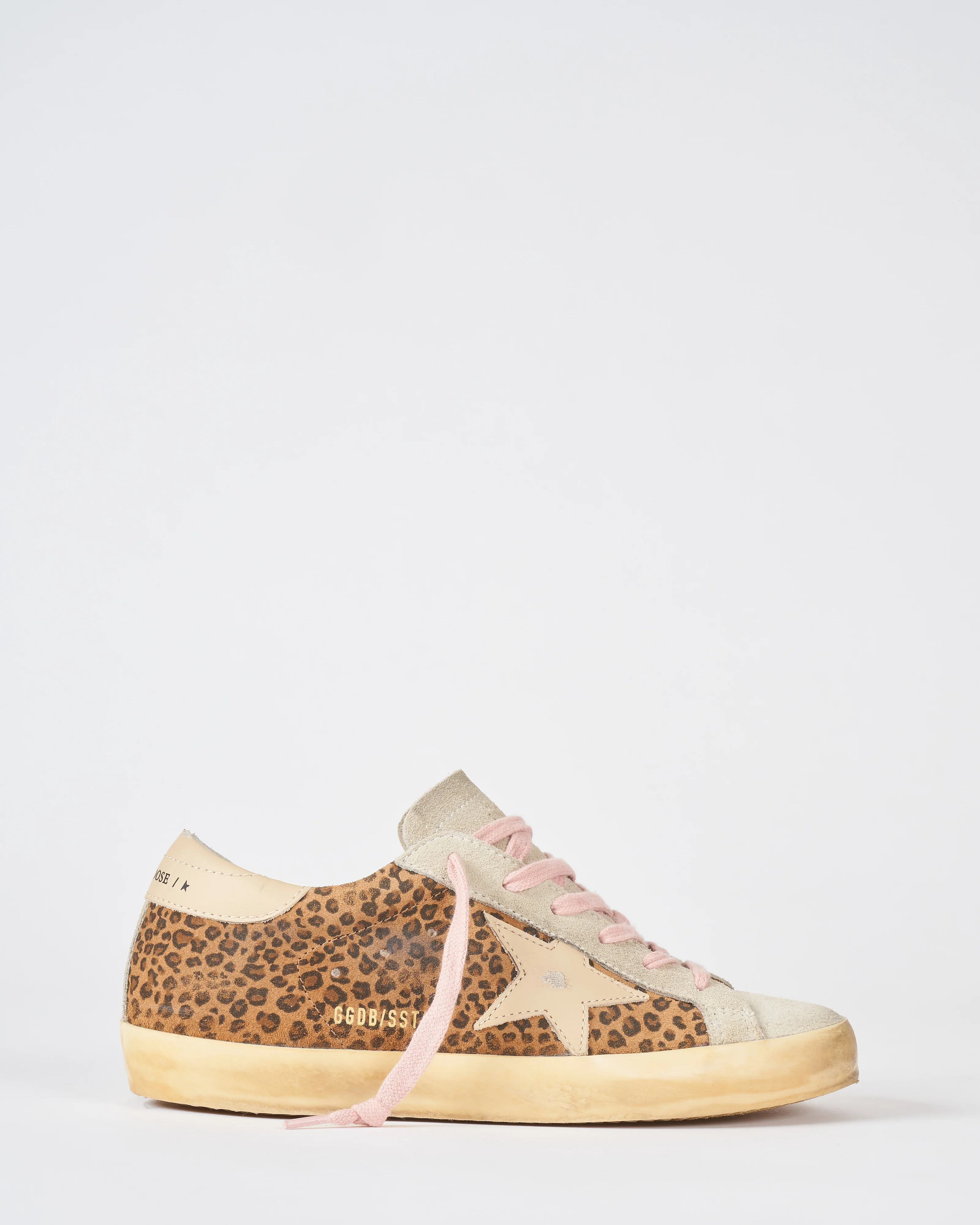 super-star leopard print suede with leather star - leopard/ivory/warm sand - Image 2