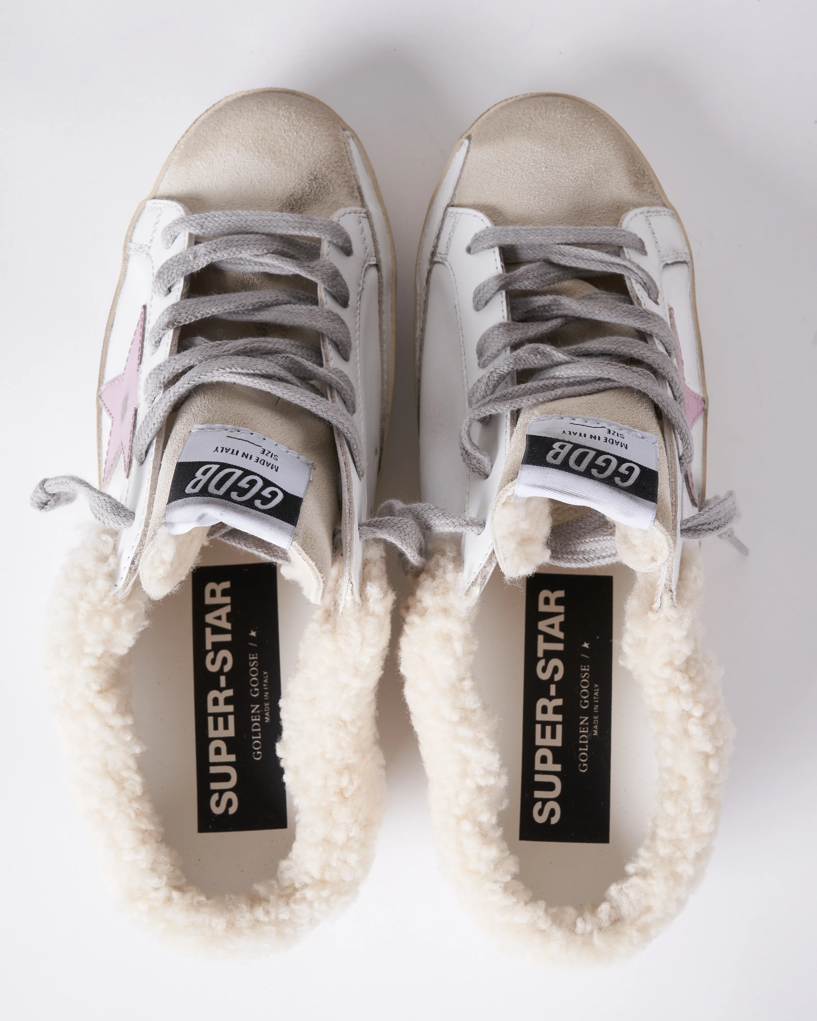 super-star sabot leather upper suede toe - Image 3