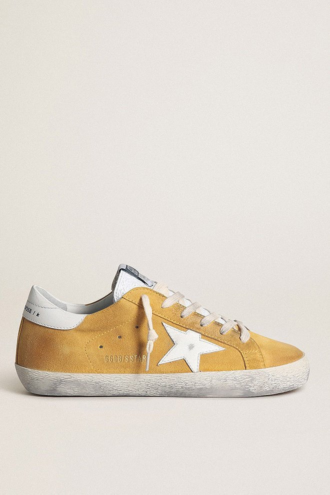 super-star suede high frequency toungue leather star - mustard/white - Image 2