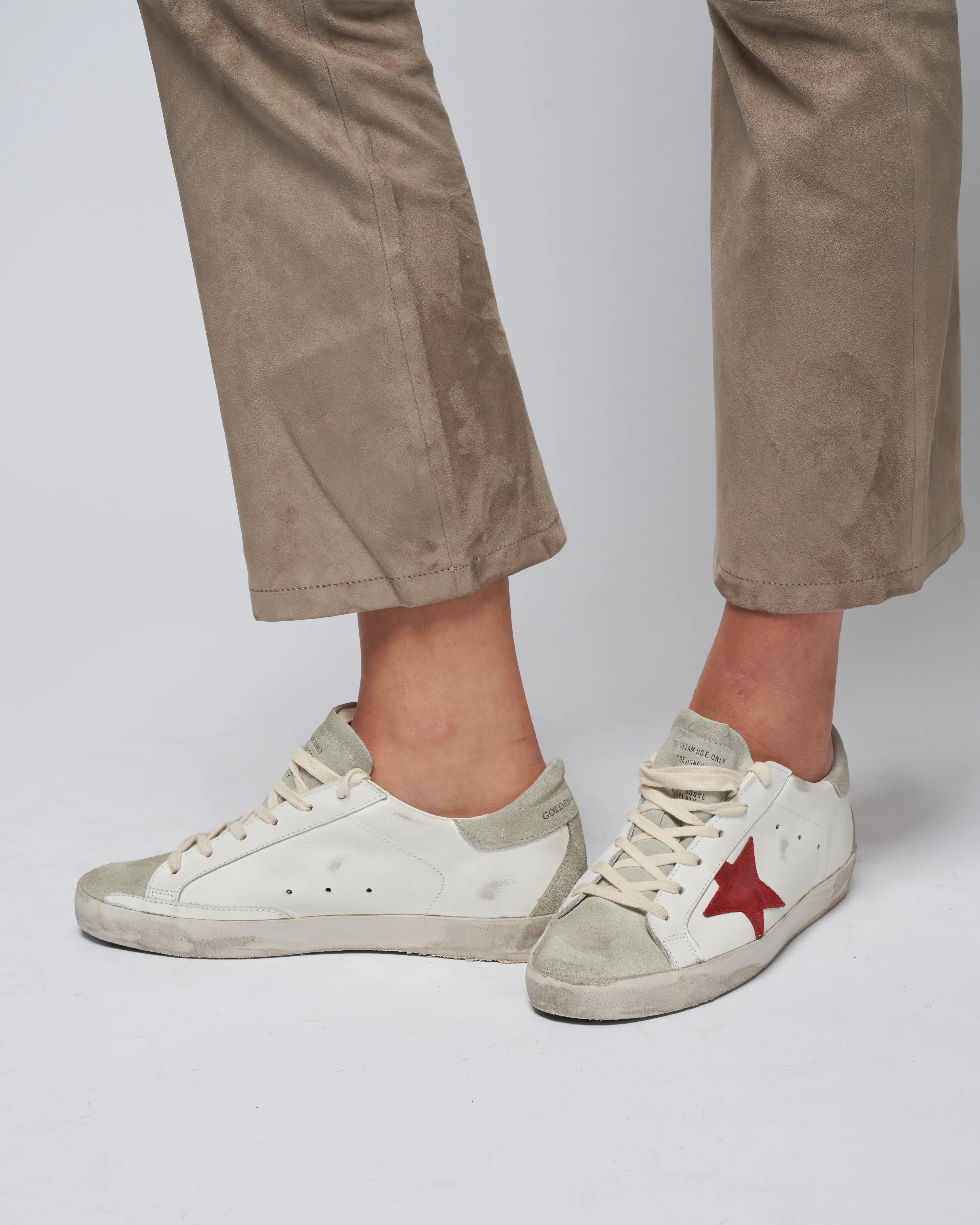 super-star suede star spur and heel - white/ice/red - Image 2