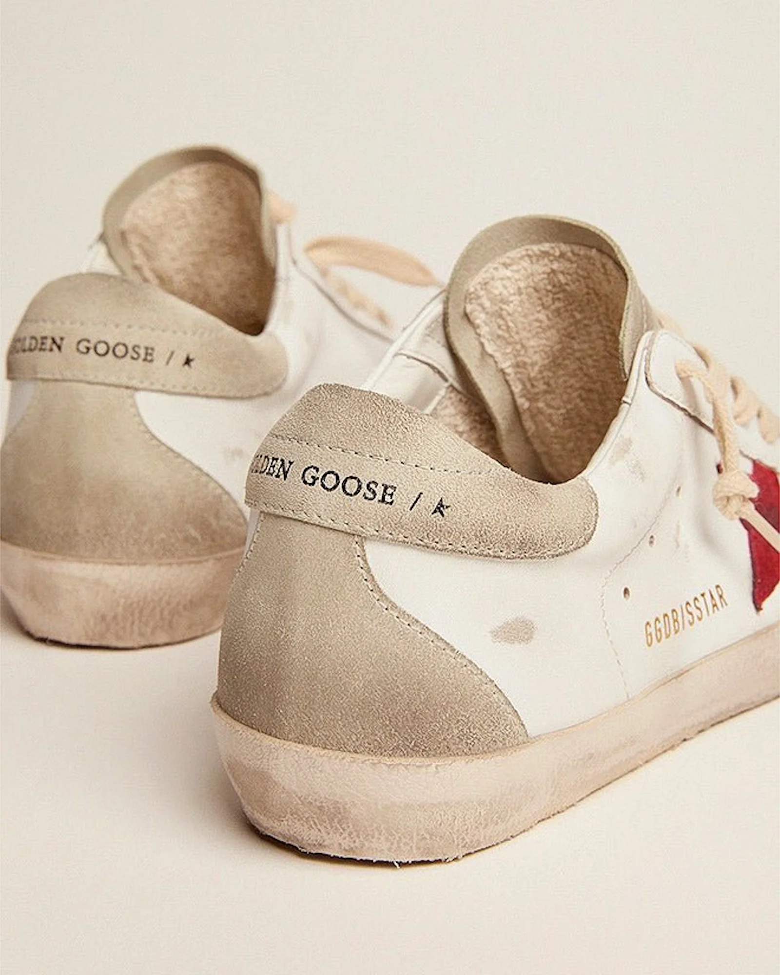 super-star suede star spur and heel - white/ice/red - Image 5