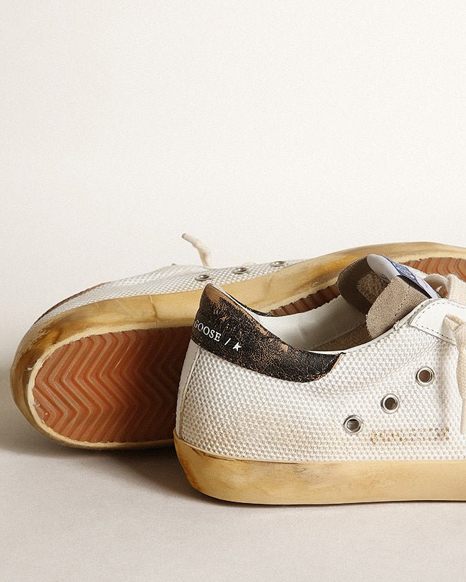 super-star suede toe leather lacing and heel laminated star - white/taupe/silver/black - Image 4