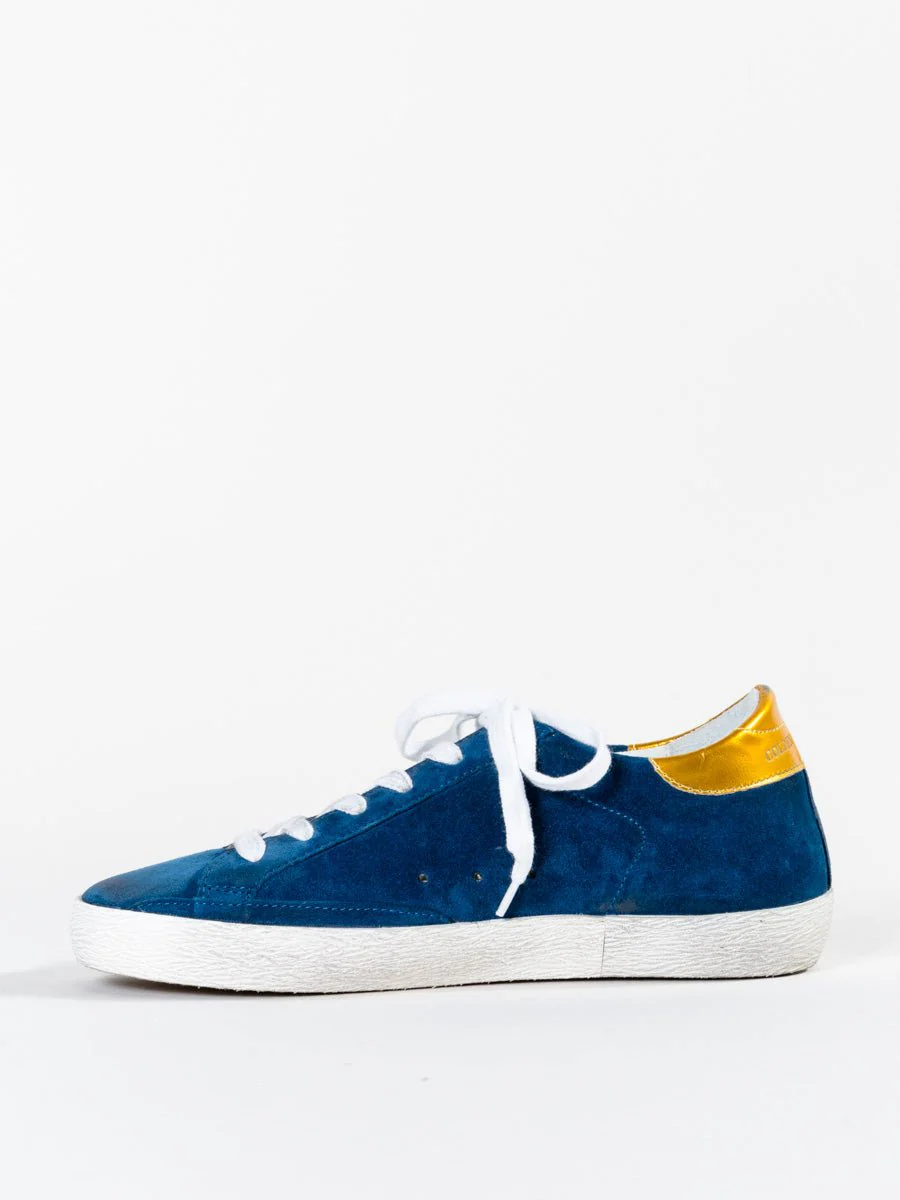 superstar sneaker - blue suede/white - Image 2