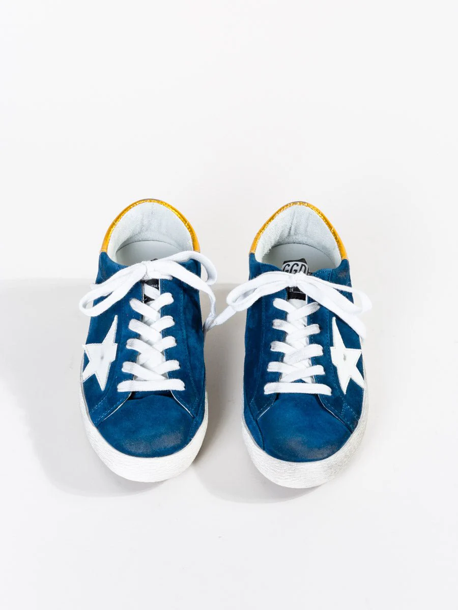 superstar sneaker - blue suede/white - Image 3