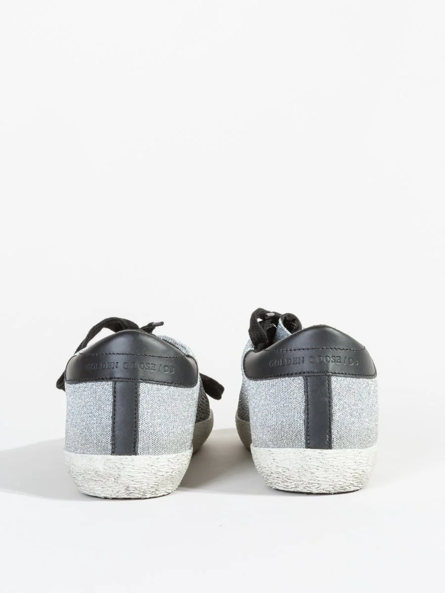 silver lurex knit sneaker - Image 4