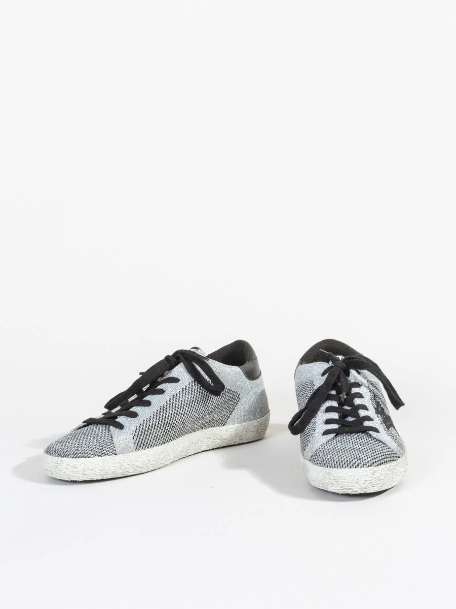 silver lurex knit sneaker - Image 5