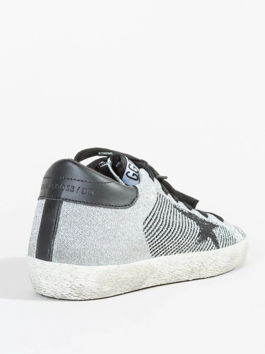 silver lurex knit sneaker - Image 6