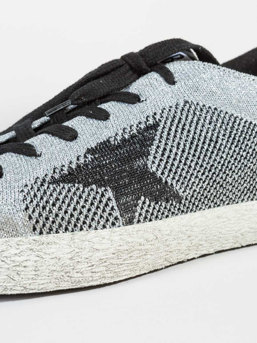 silver lurex knit sneaker - Image 7