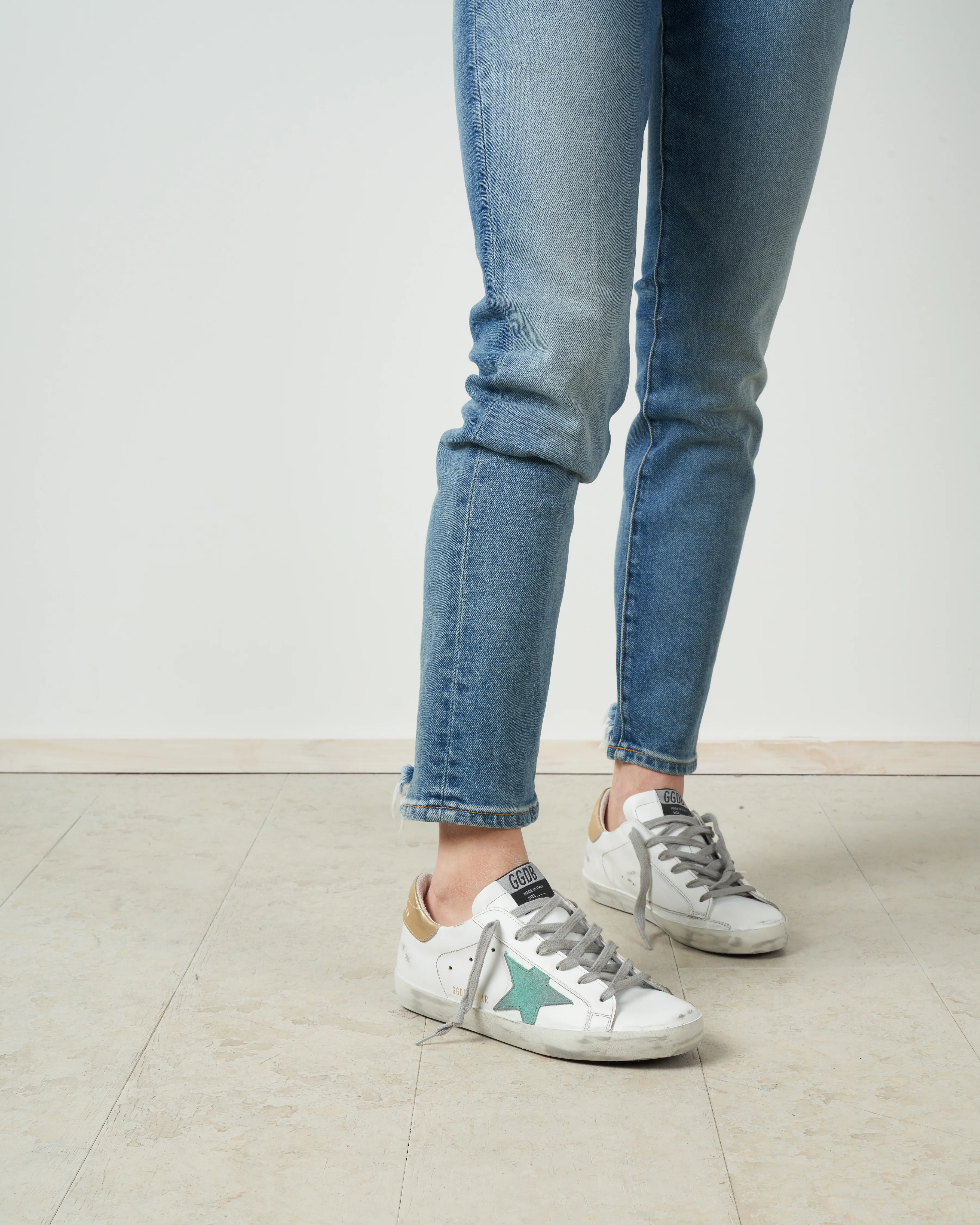 superstar sneaker - white/green - Image 4