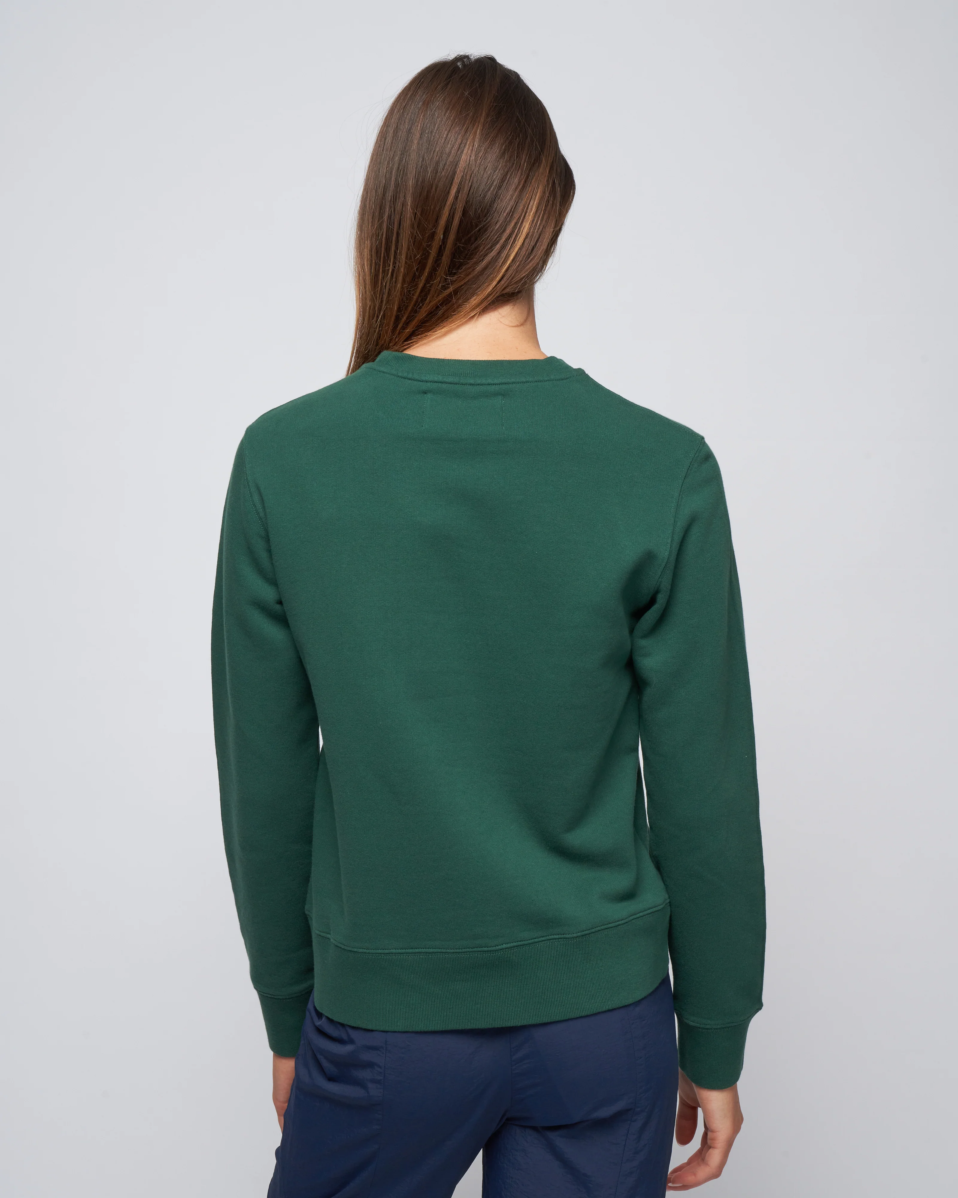 sweatshirt athena regular crewneck - bright green/ white - Image 4