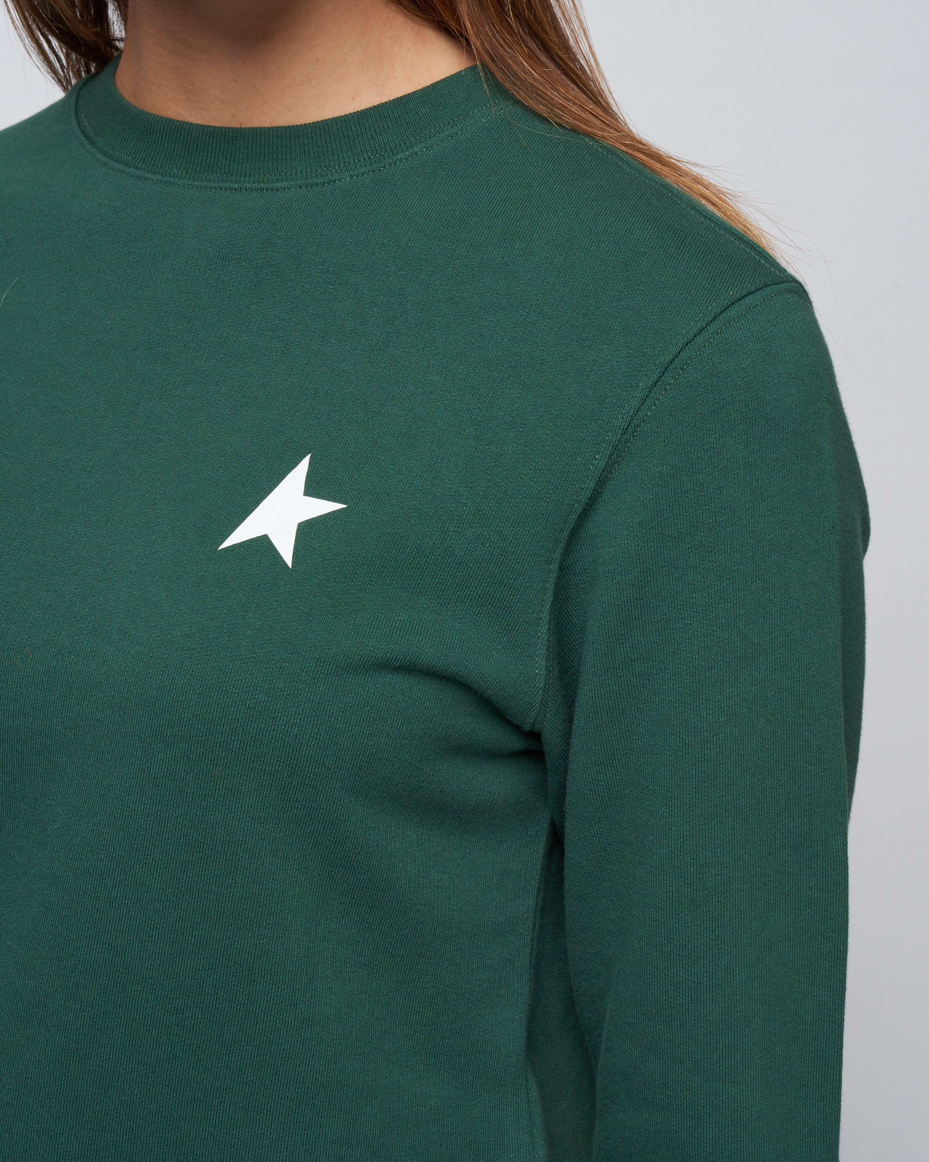 sweatshirt athena regular crewneck - bright green/ white - Image 5