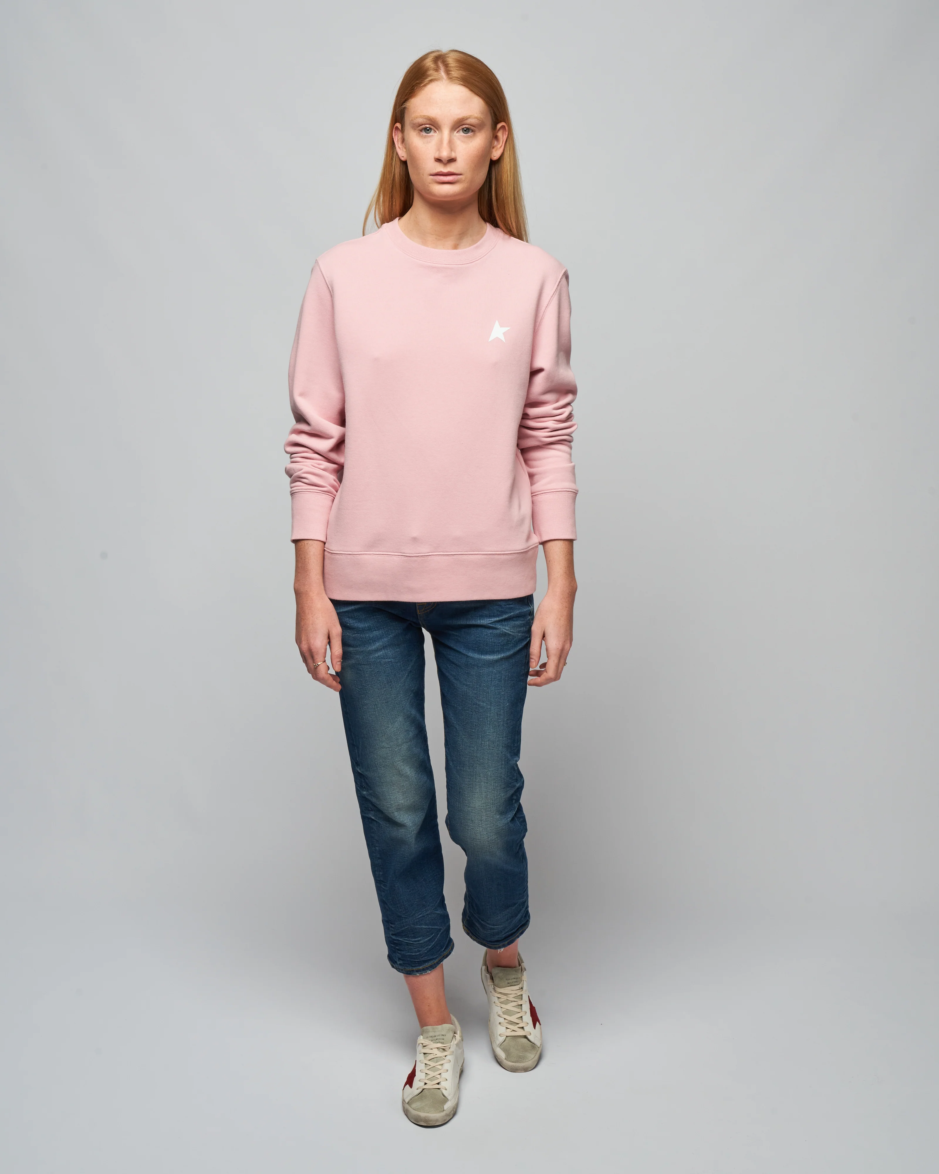 sweatshirt athena regular crewneck - pink lavander/white - Image 2