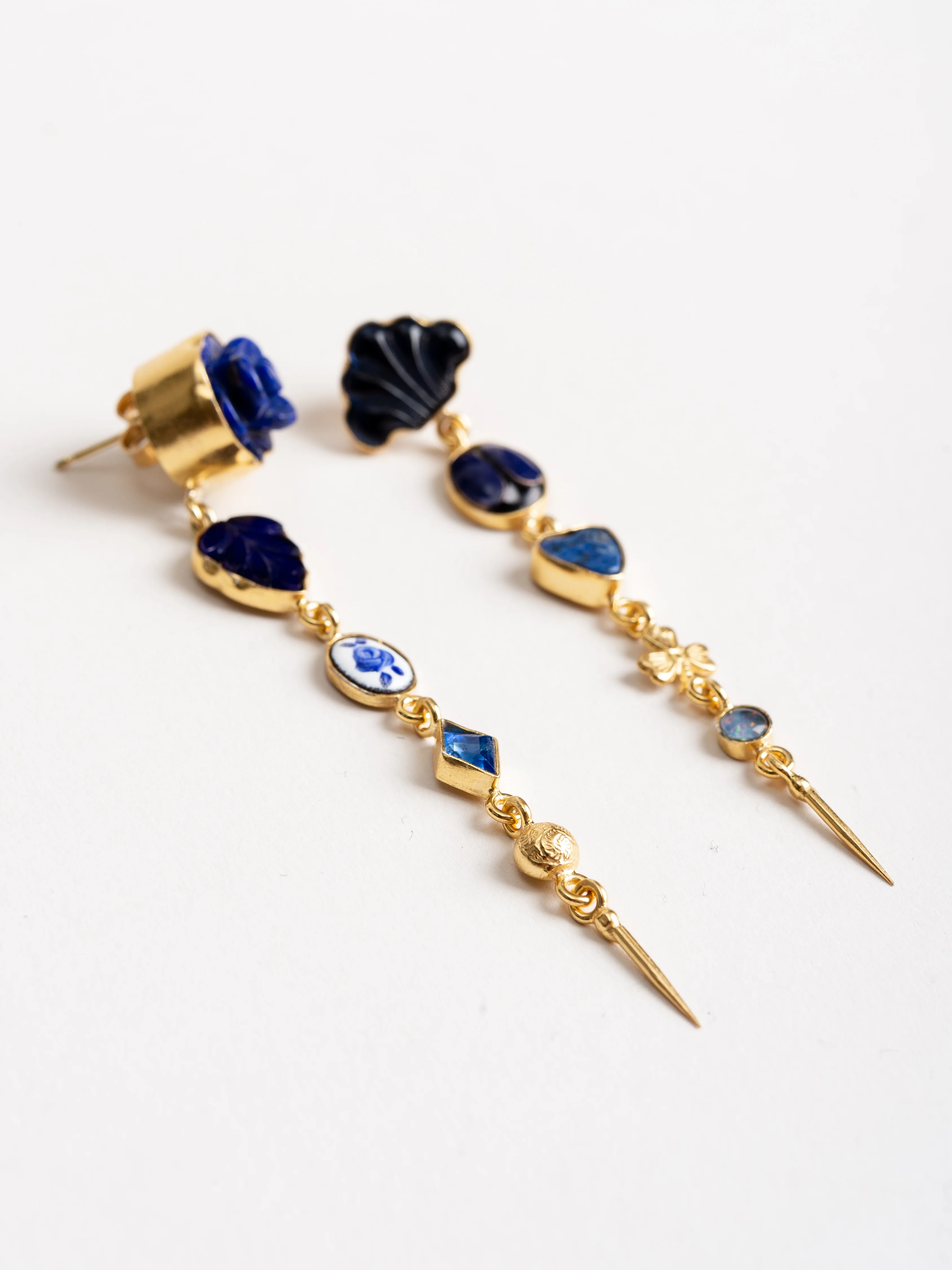 five charm with victorian drop earring - Image 2
