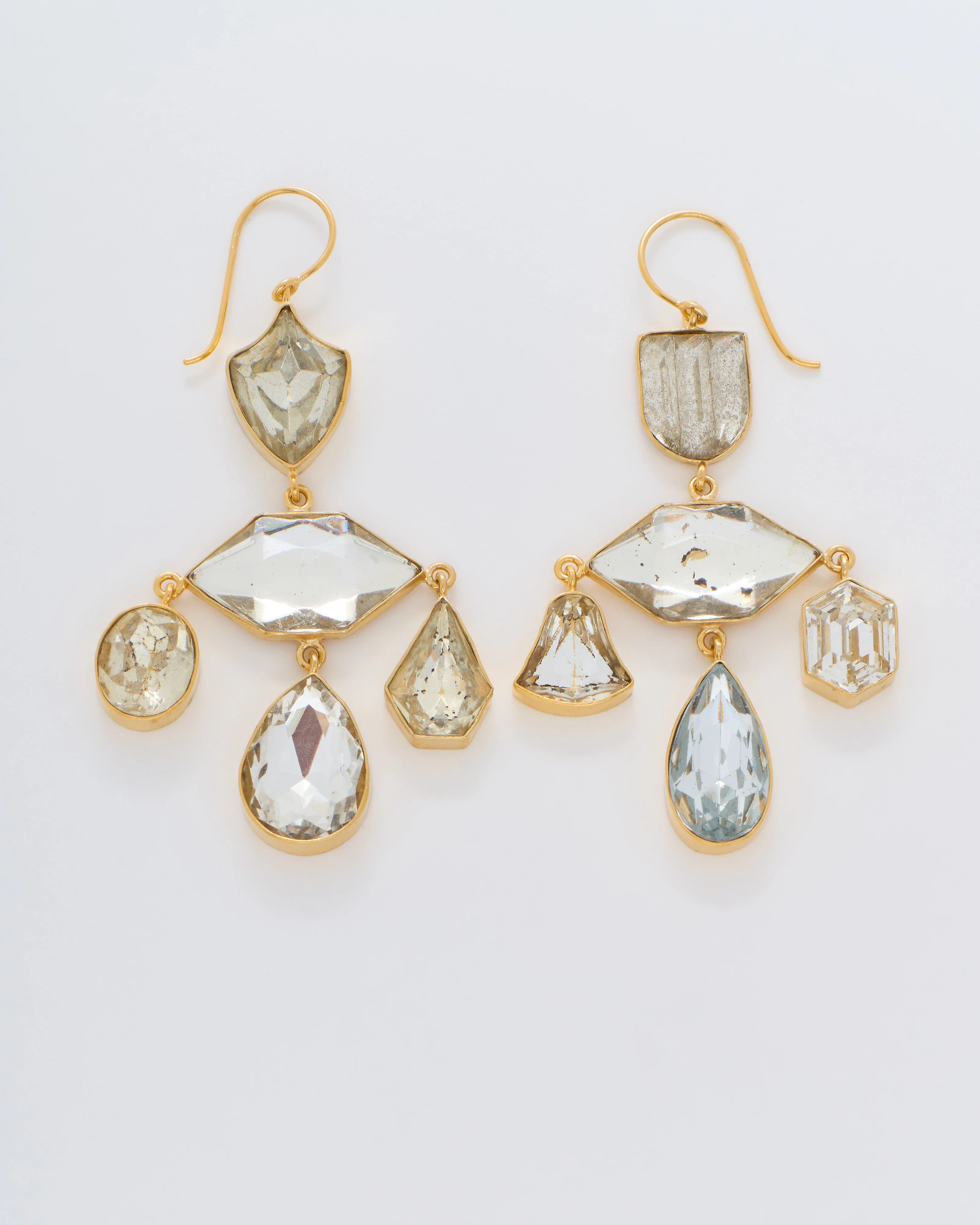 chandelier balance drop earrings