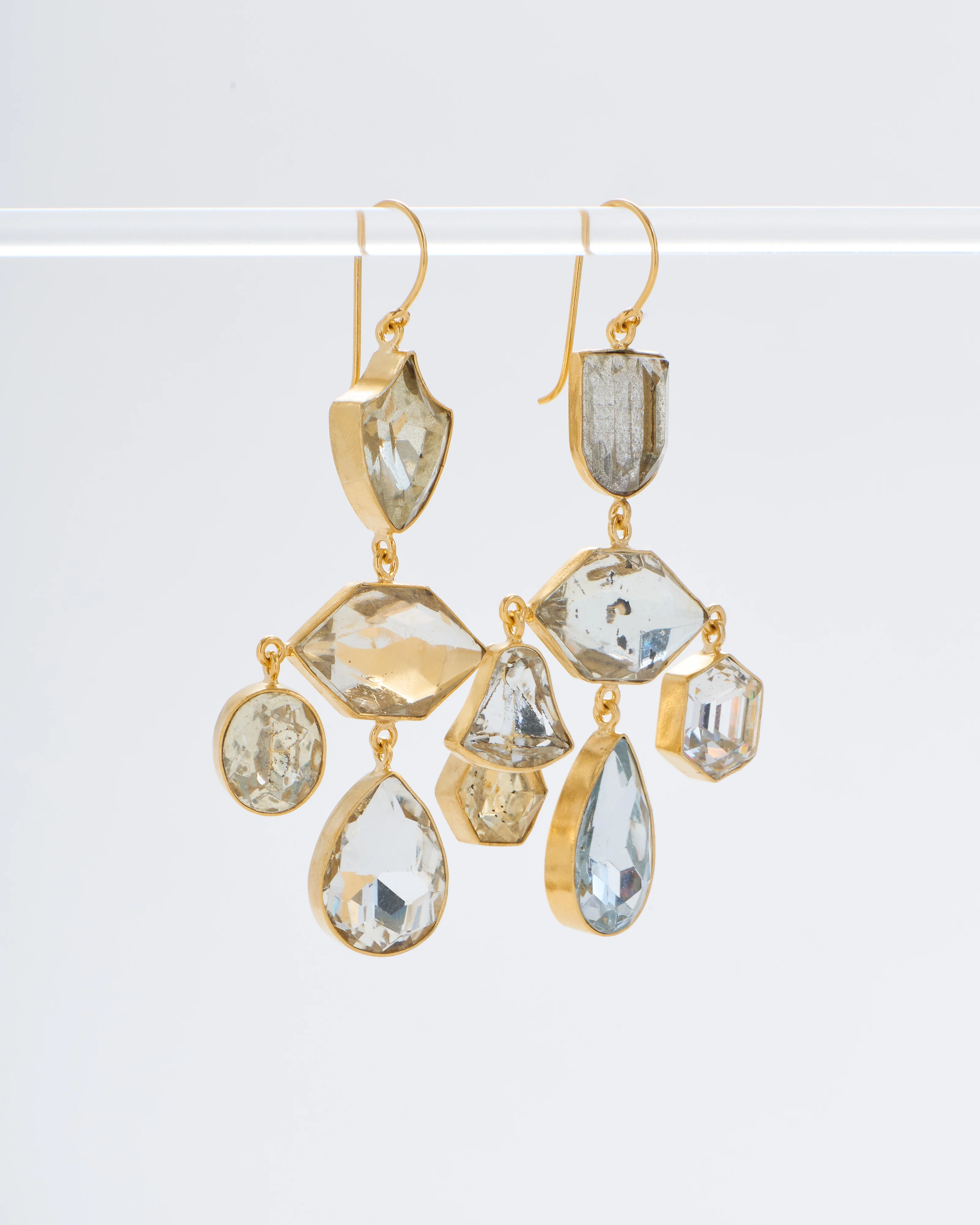 chandelier balance drop earrings - Image 2