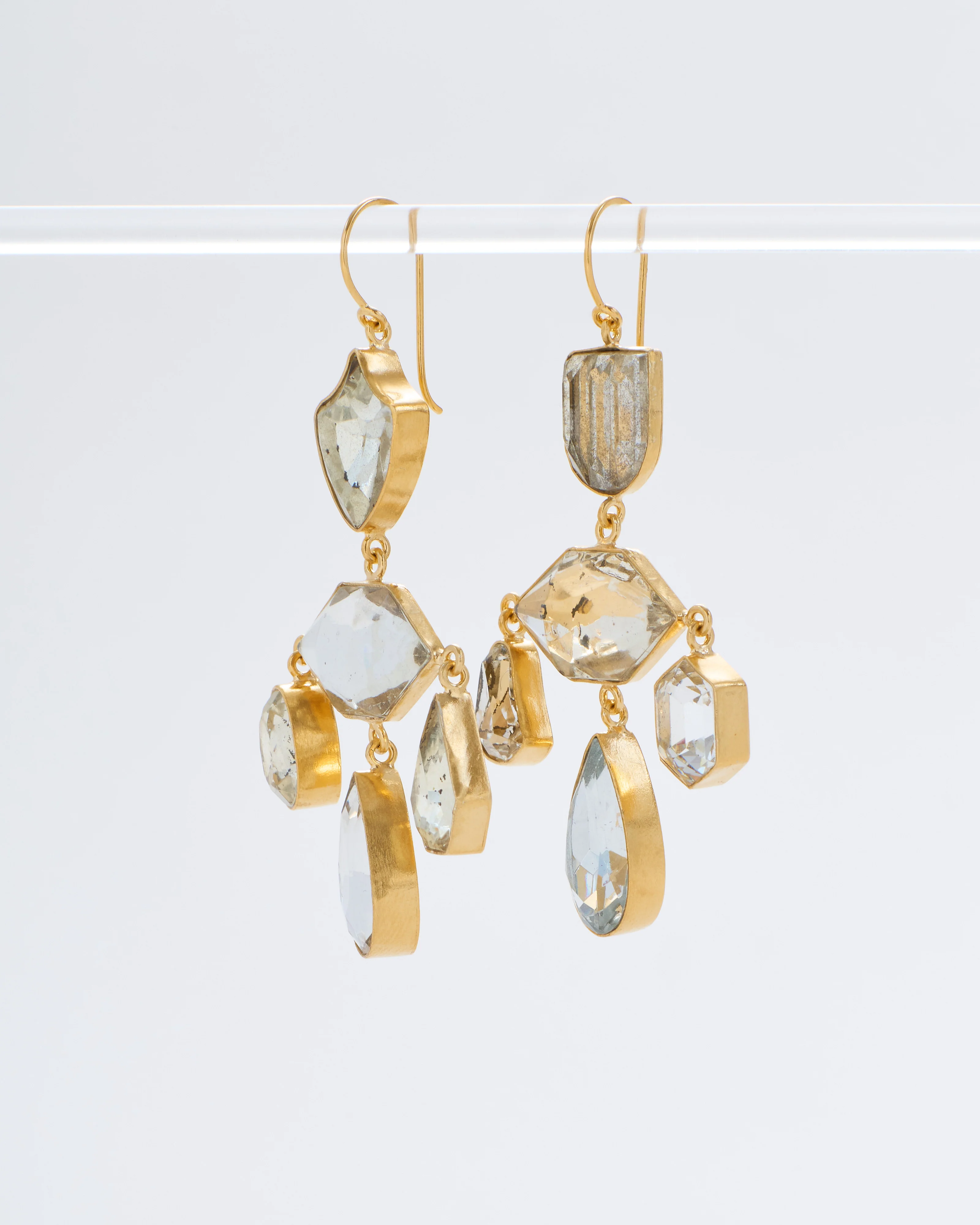 chandelier balance drop earrings - Image 3