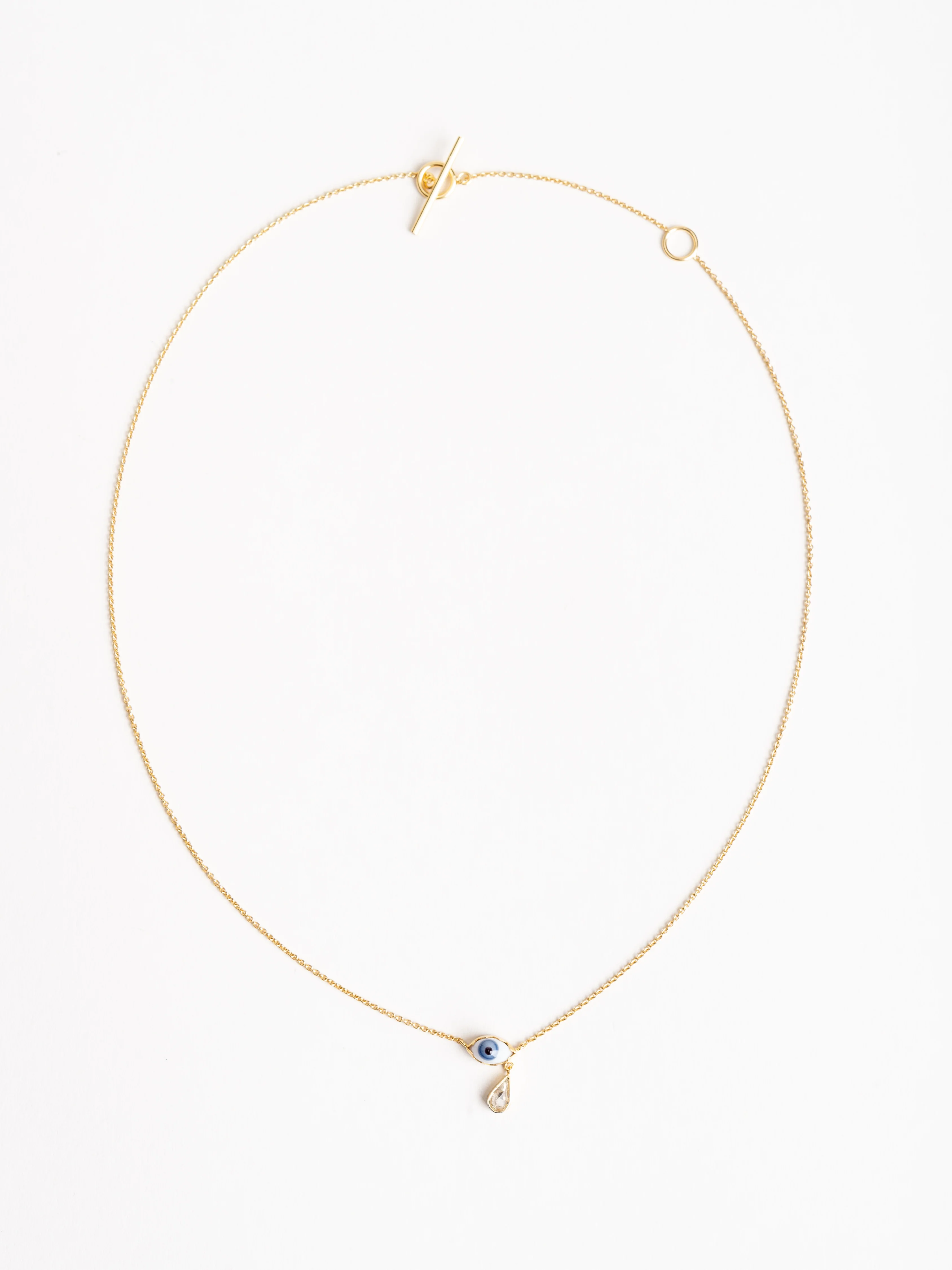 eye teardrop necklace